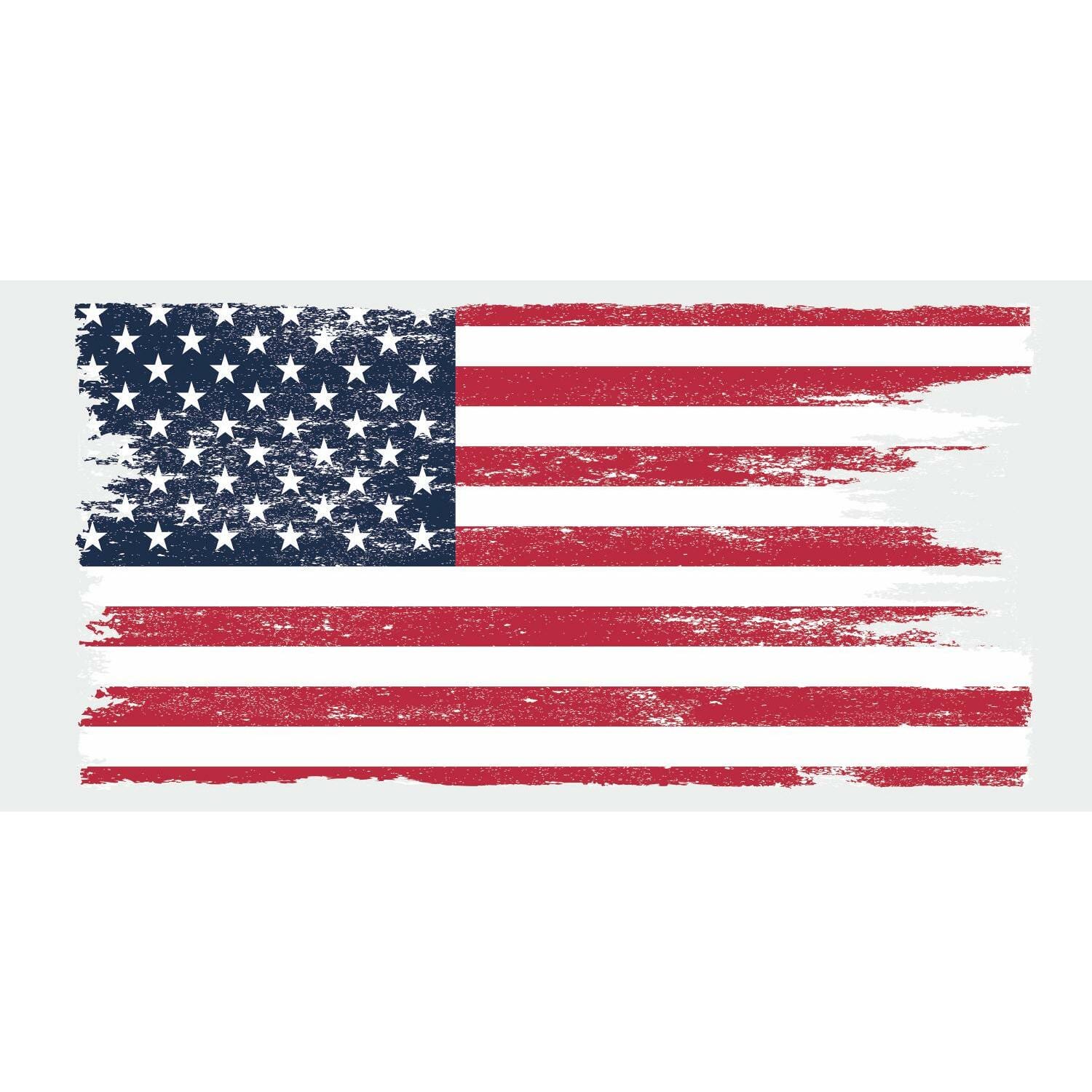 Distressed American Flag Decals Pack Of Two 