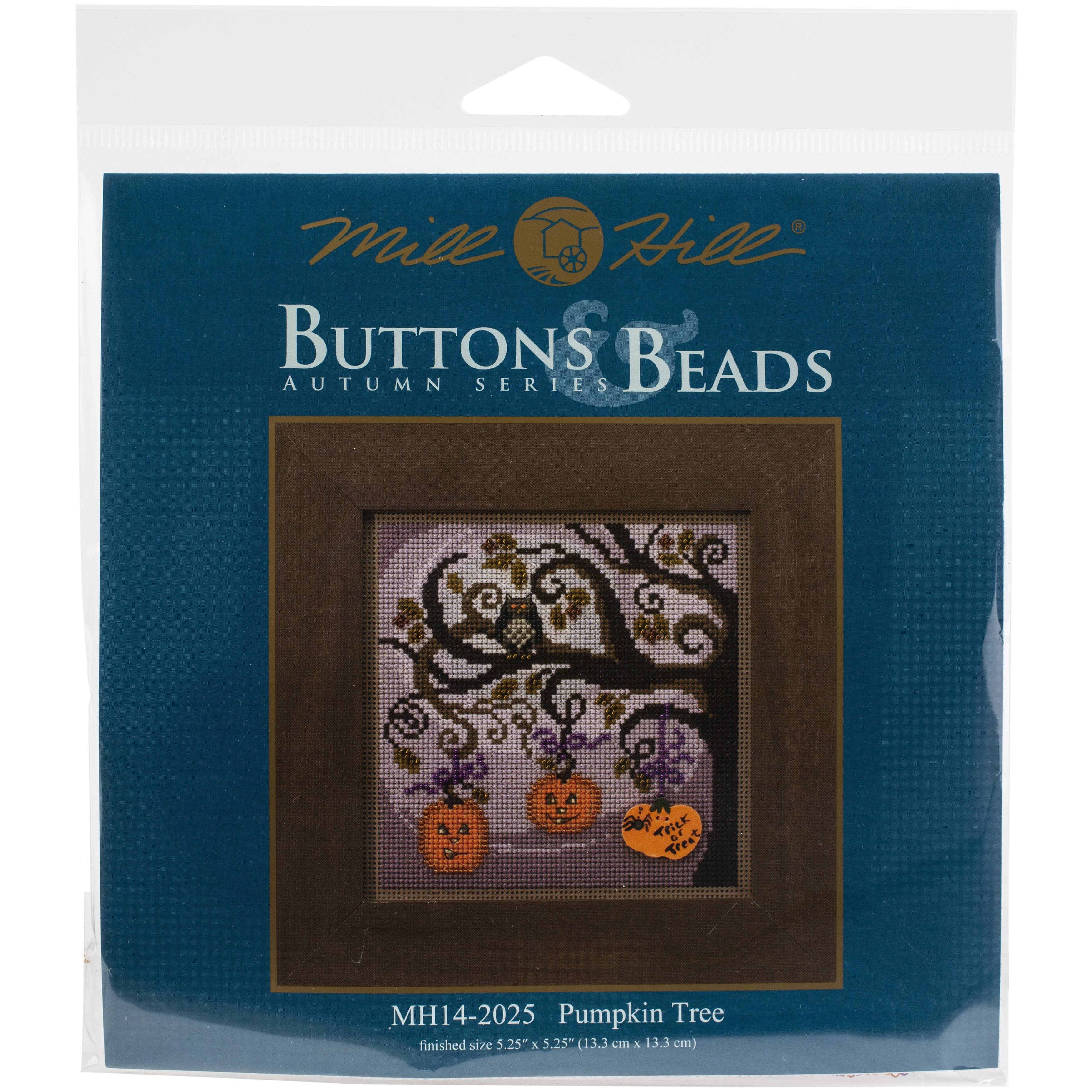 Mill Hill&#xAE; Buttons &#x26; Beads Pumpkin Tree Counted Cross Stitch Kit