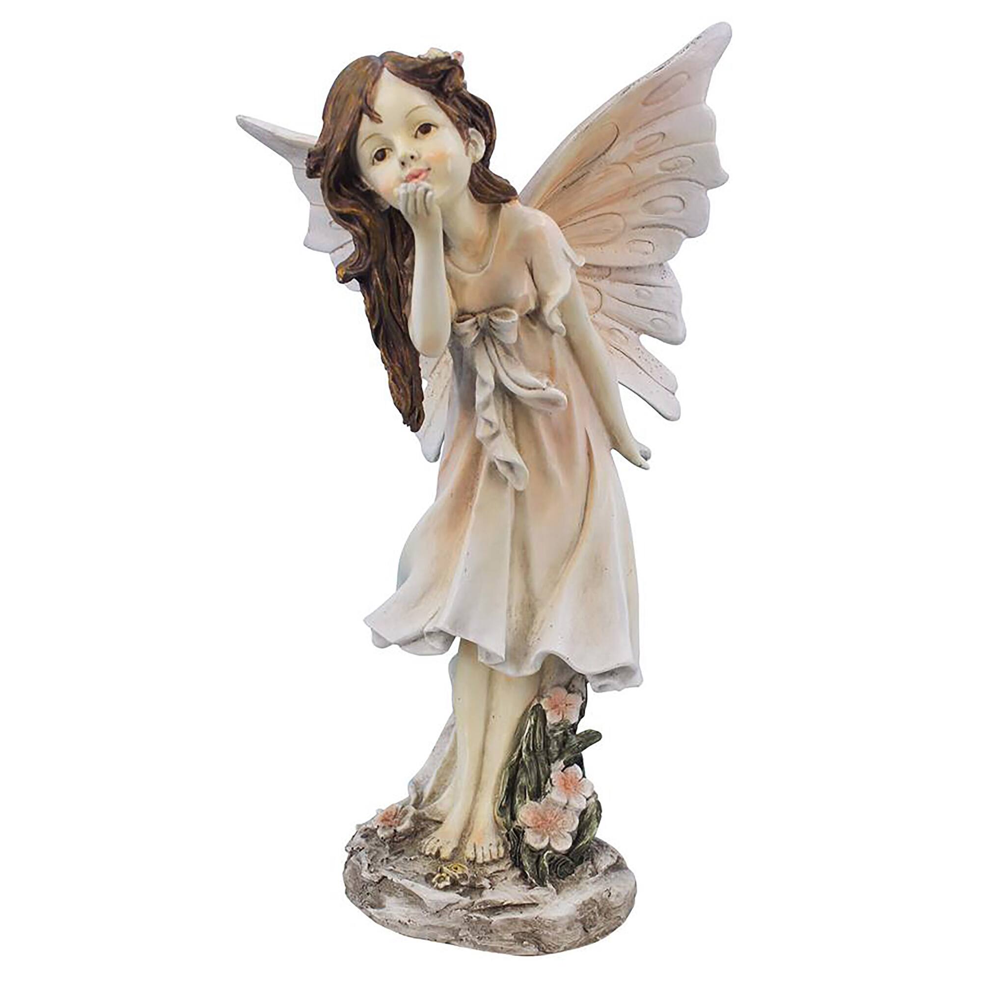 Design Toscano 13.5" Wildflower Meadows Fairies Blossom Garden Statue