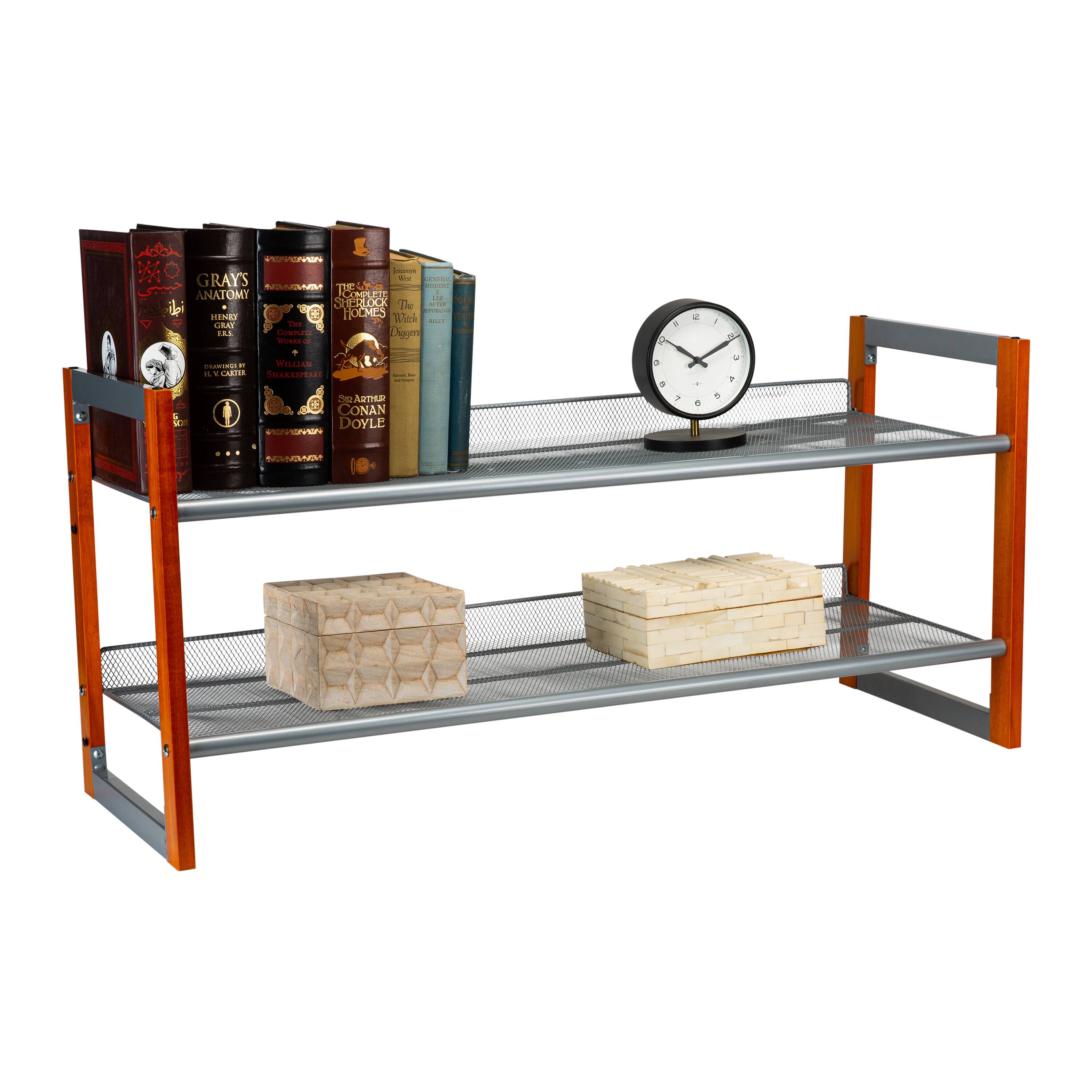 Organize It All Wooden Stackable Shoe Rack