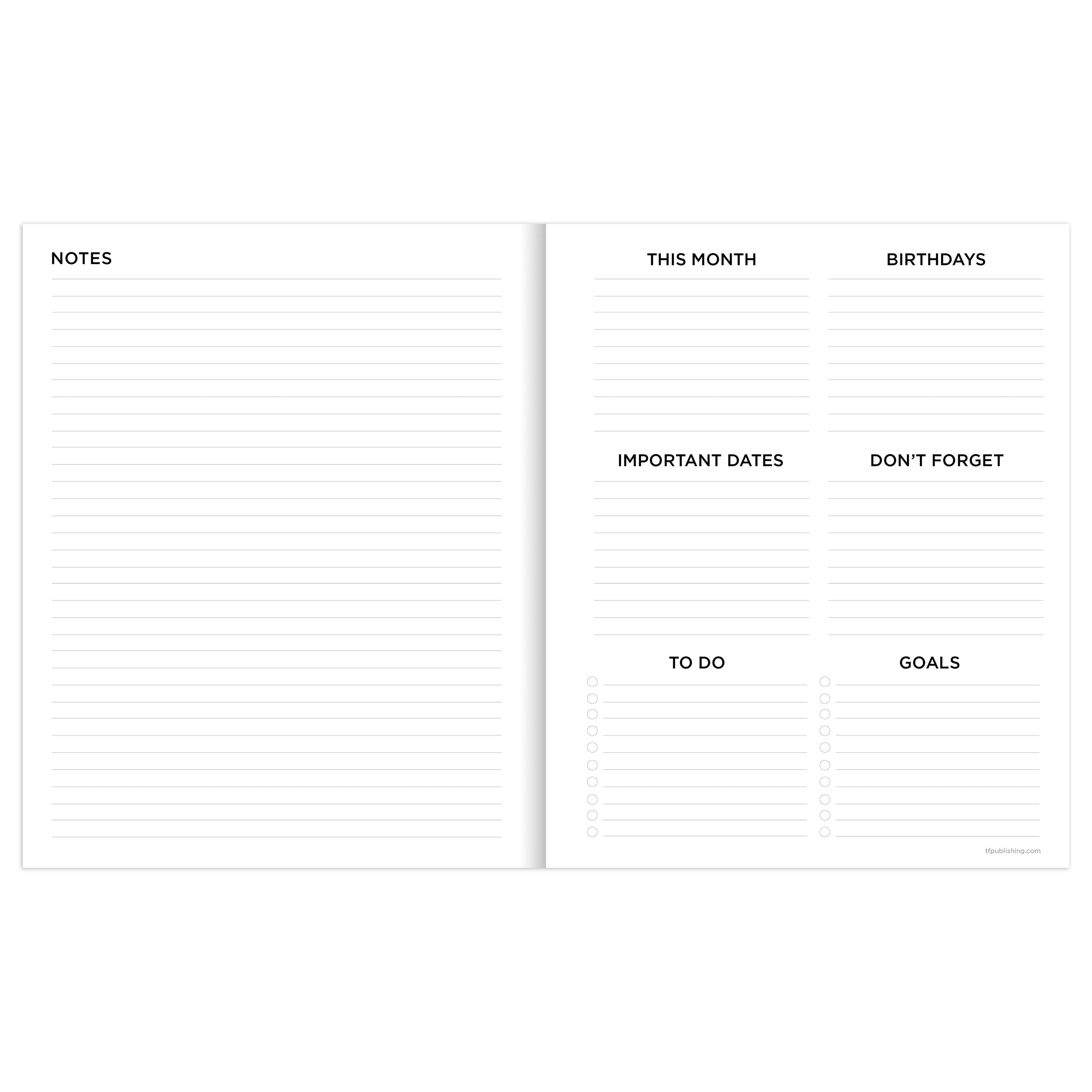 TF Publishing 2023-2024 Be Kind Medium Monthly Planner