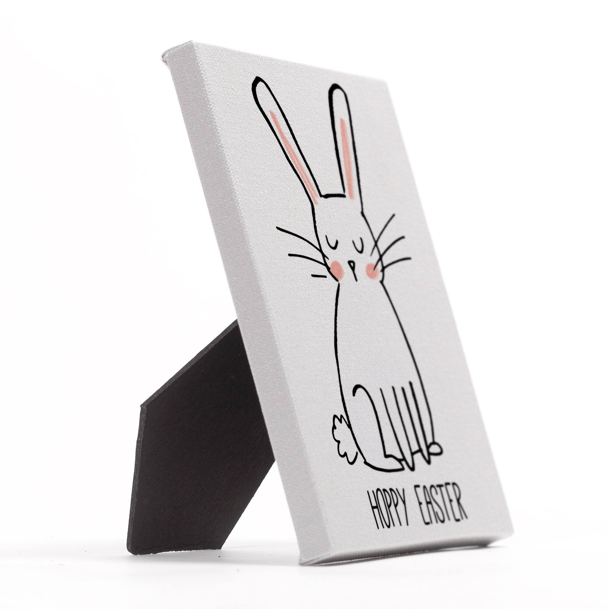 Hoppy Easter Bunny Tabletop Canvas Art