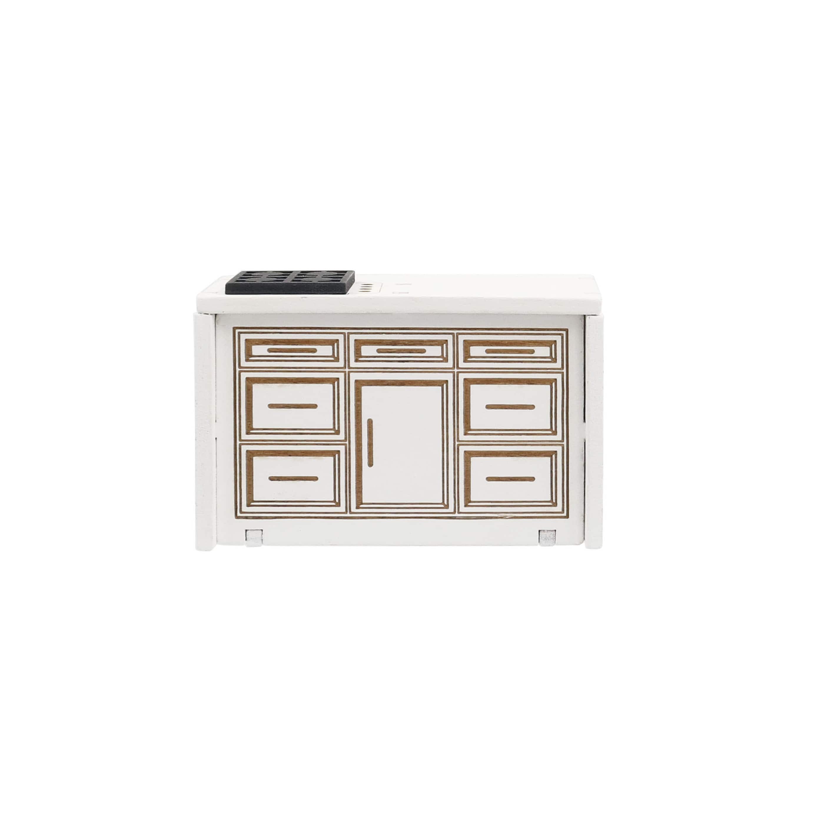 Miniature White Kitchen Island by Make Market®
