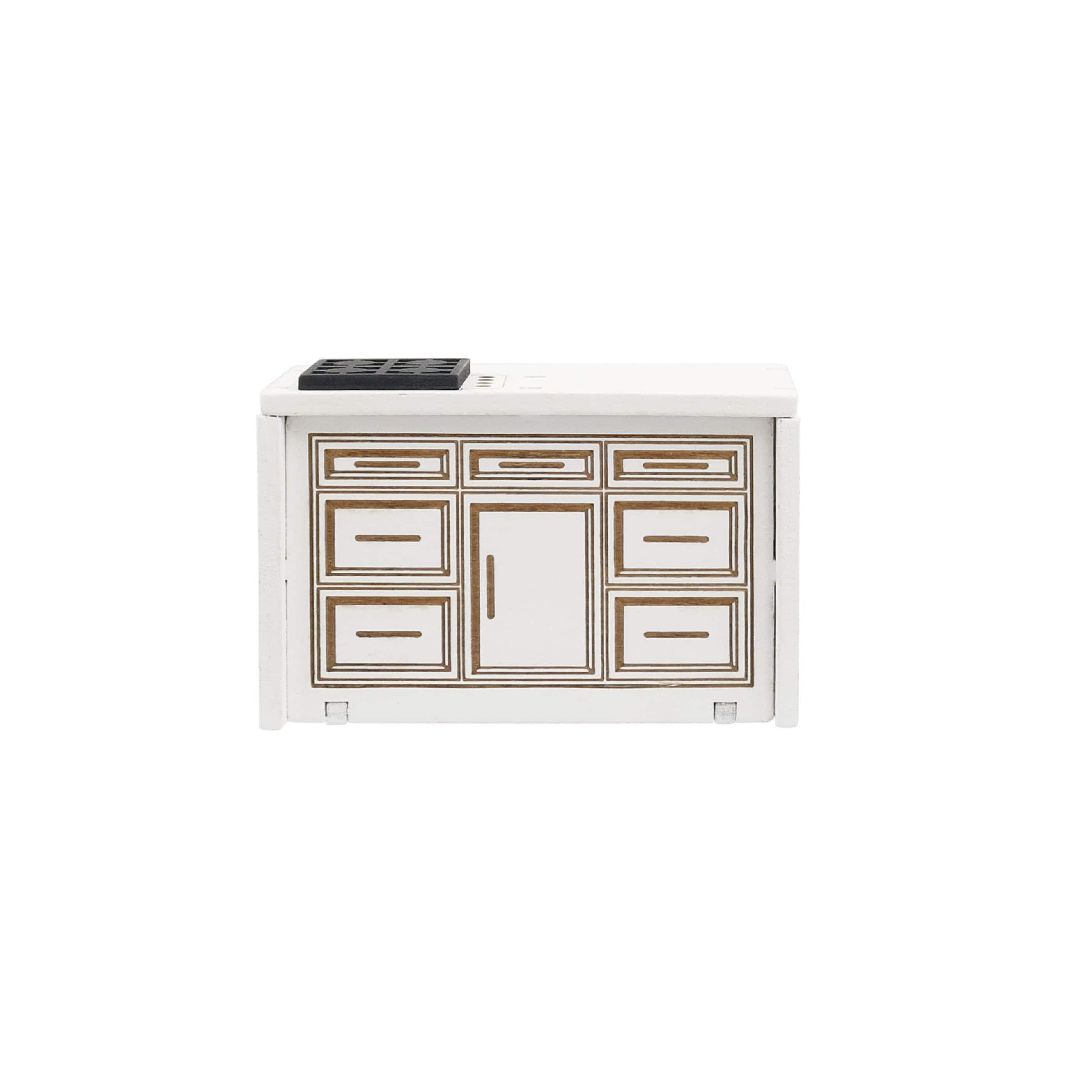 Miniature White Kitchen Island by Make Market&#xAE;