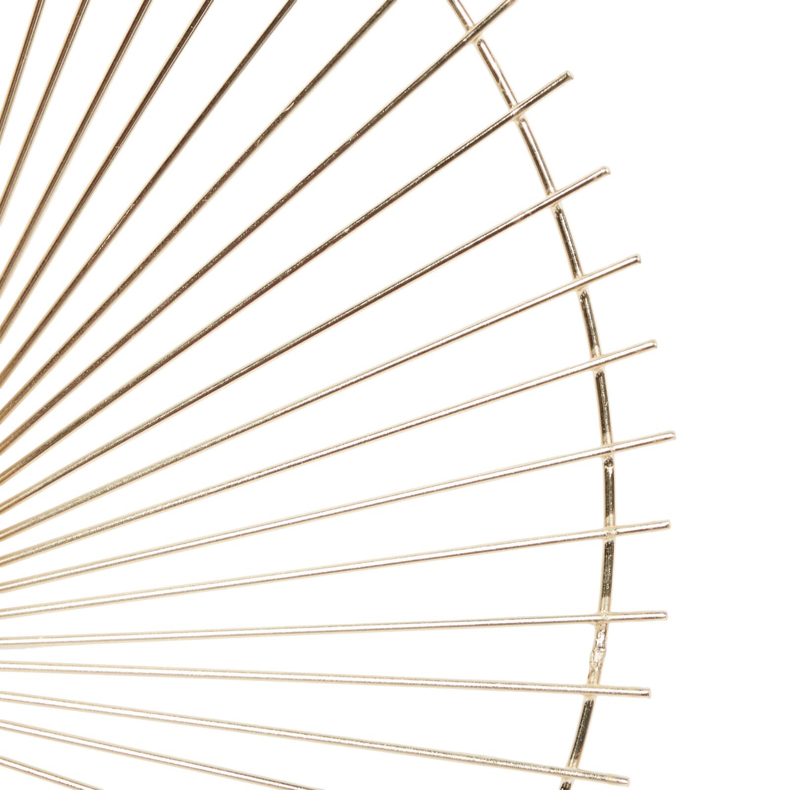 Gold Metal Contemporary Wall Décor Set, 16", 18" & 23"