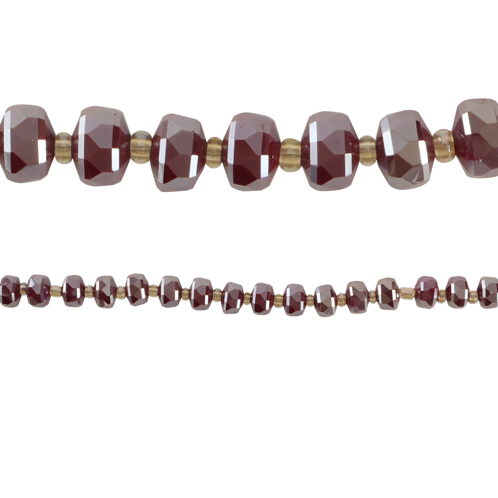 Silverite Faceted Glass Rondelle Beads, 8mm by Bead Landing&#x2122;