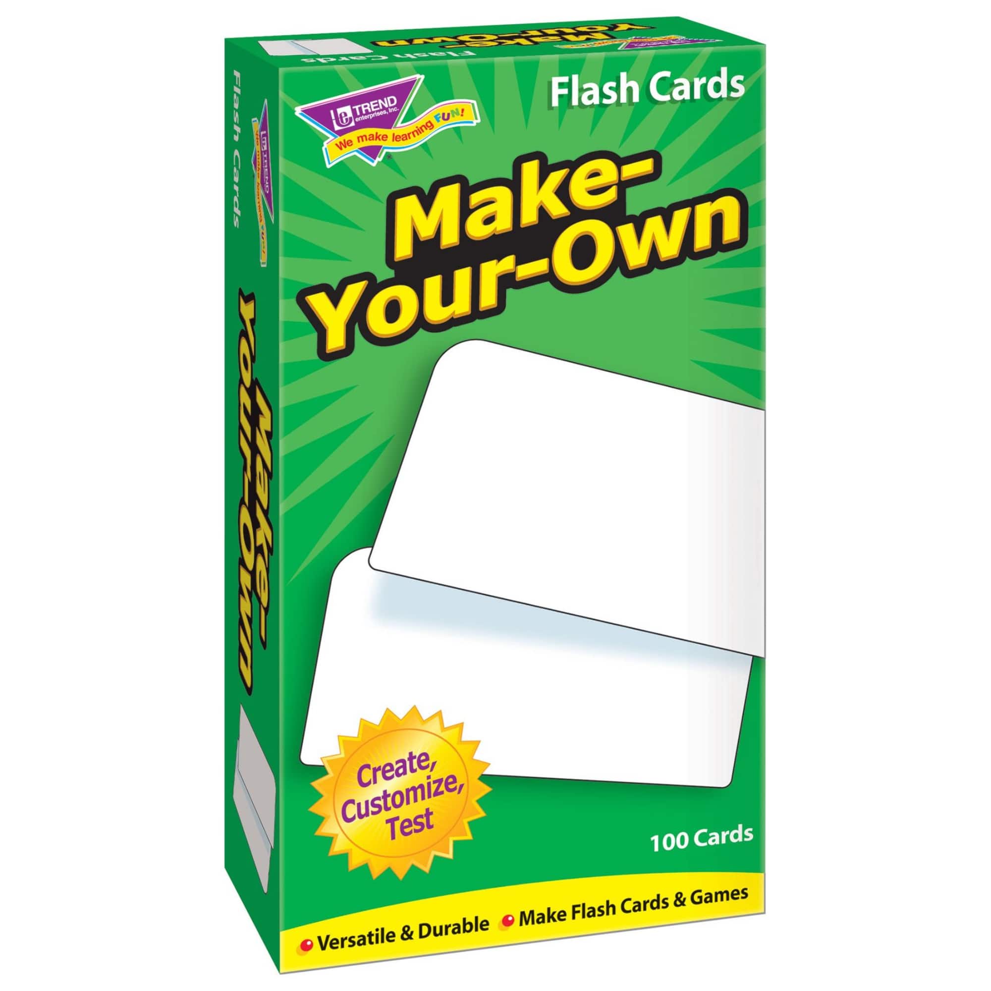 Trend Enterprises® Make-Your-Own Skill Drill Flash Cards