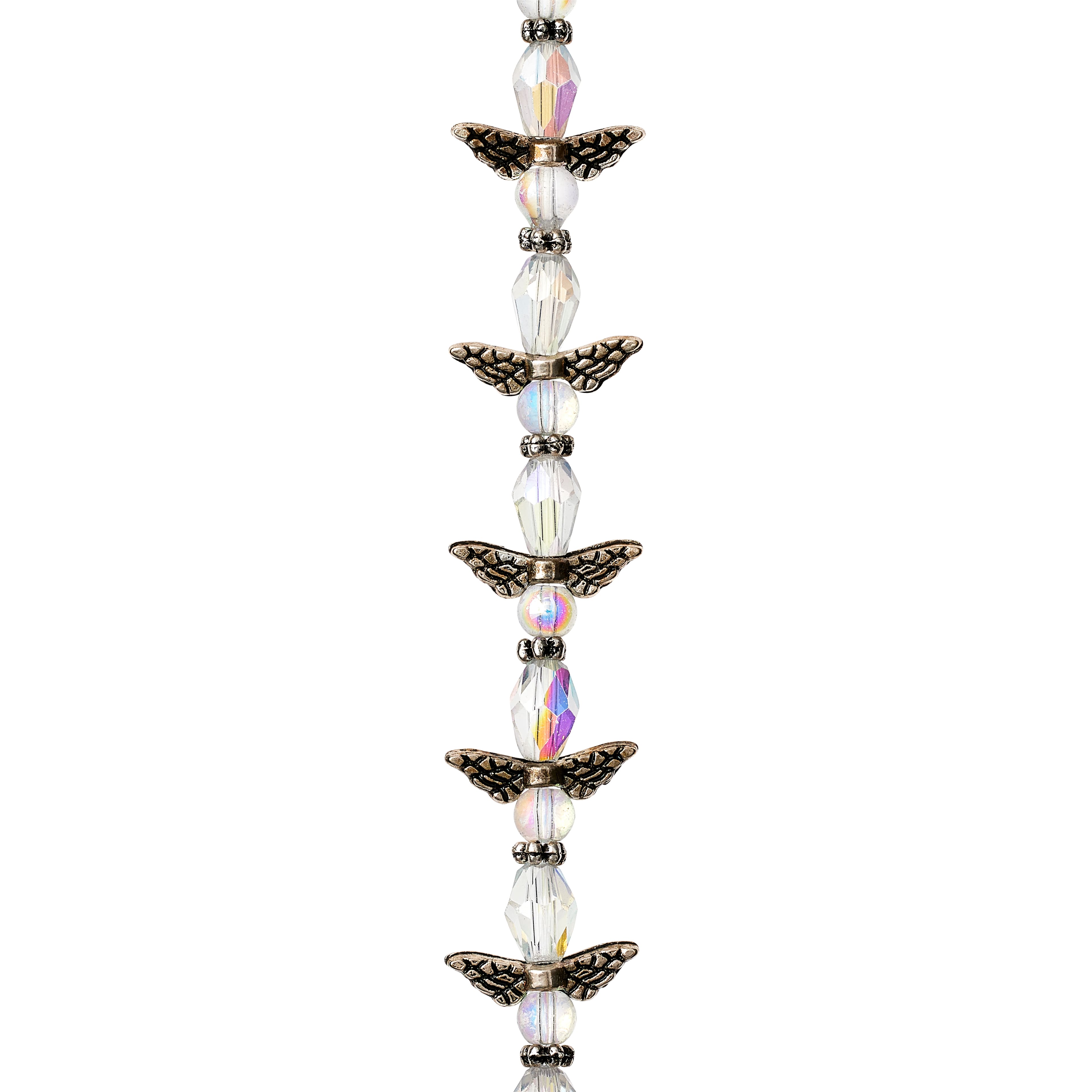12 Packs: 44 ct. (528 total) Glass, Metal &#x26; Crystal Mini Angel Beads, 12mm by Bead Landing&#x2122;