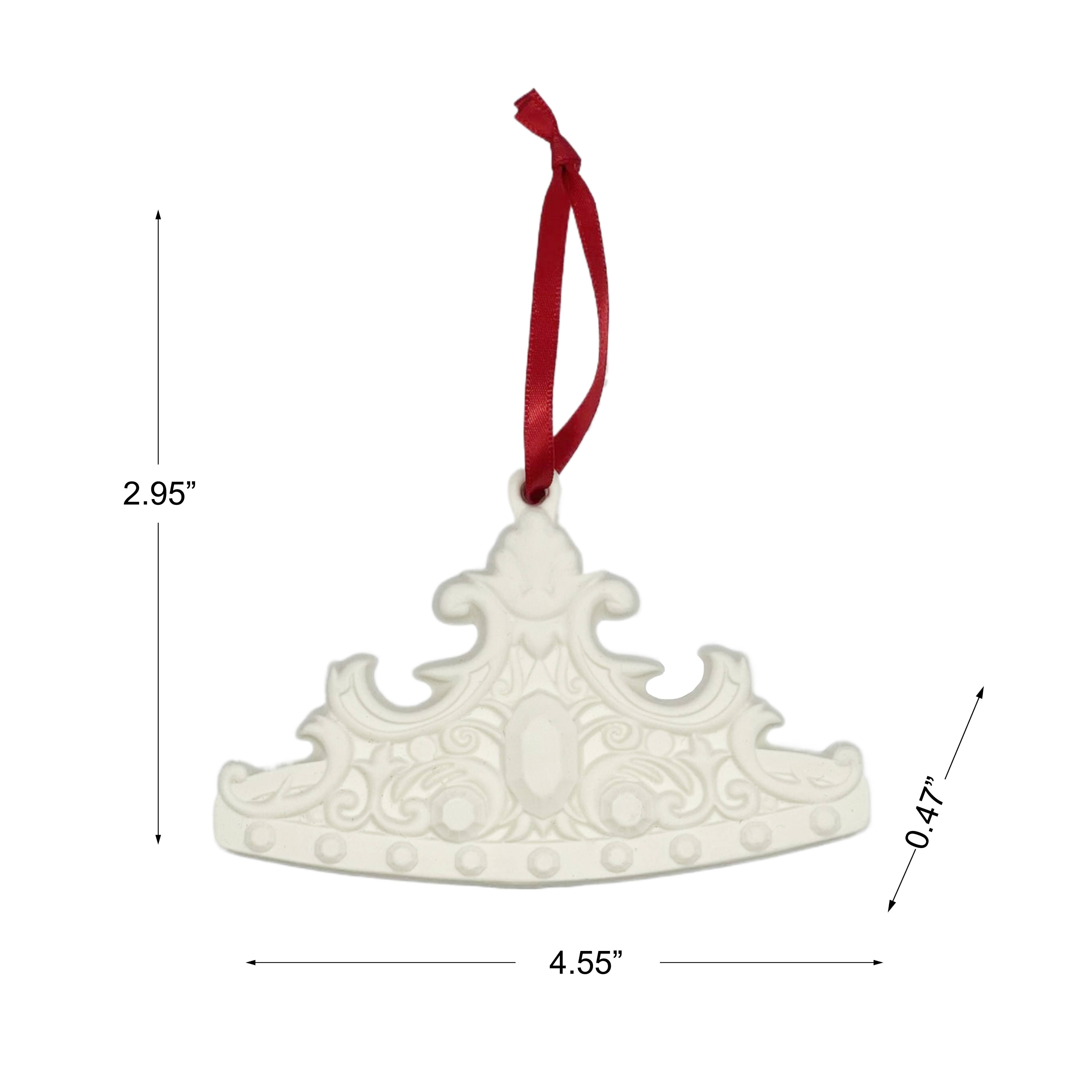 4.5&#x22; DIY Ceramic Tiara Ornament by Make Market&#xAE;