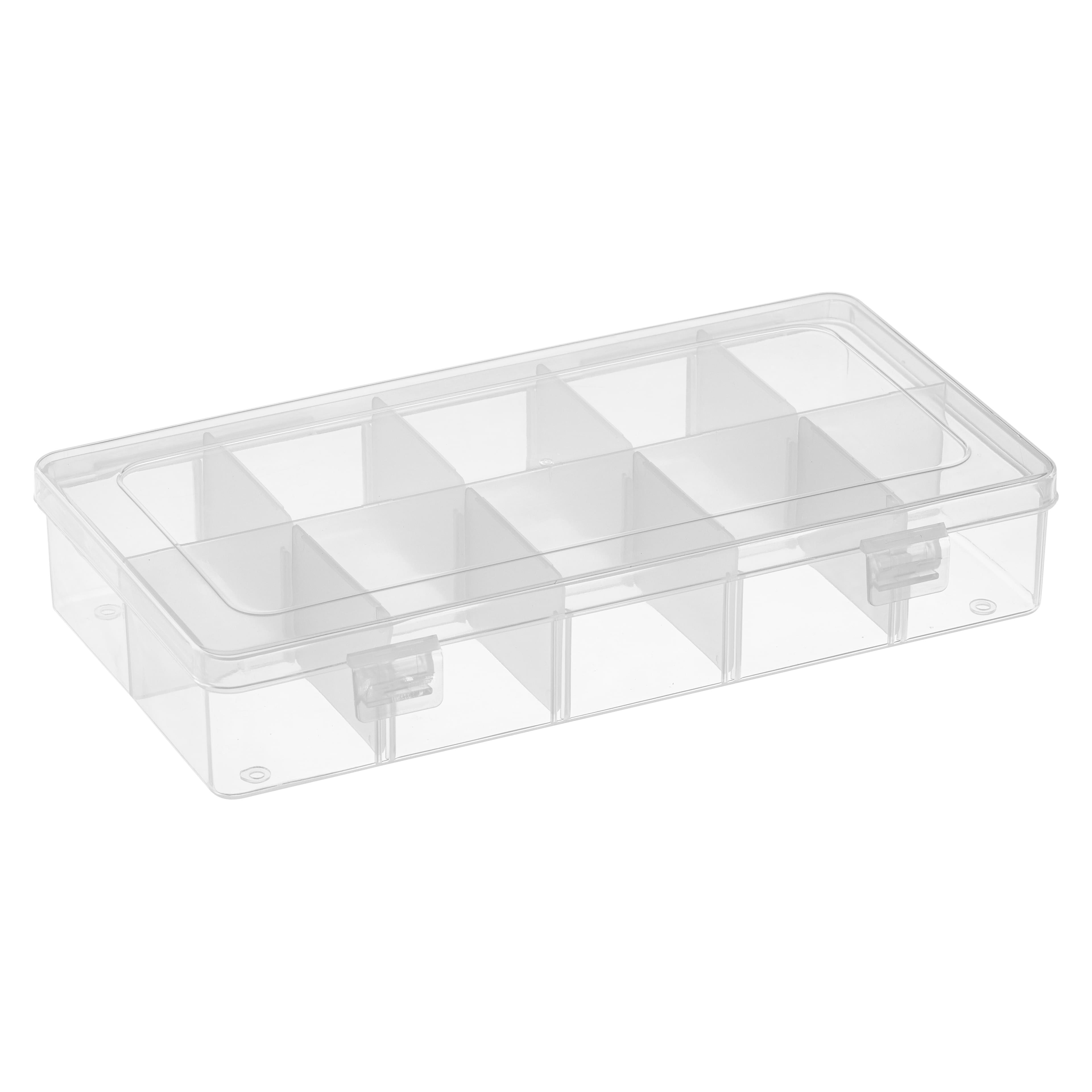 6 Pack: Bead Storage Box with Adjustable Compartments by Bead