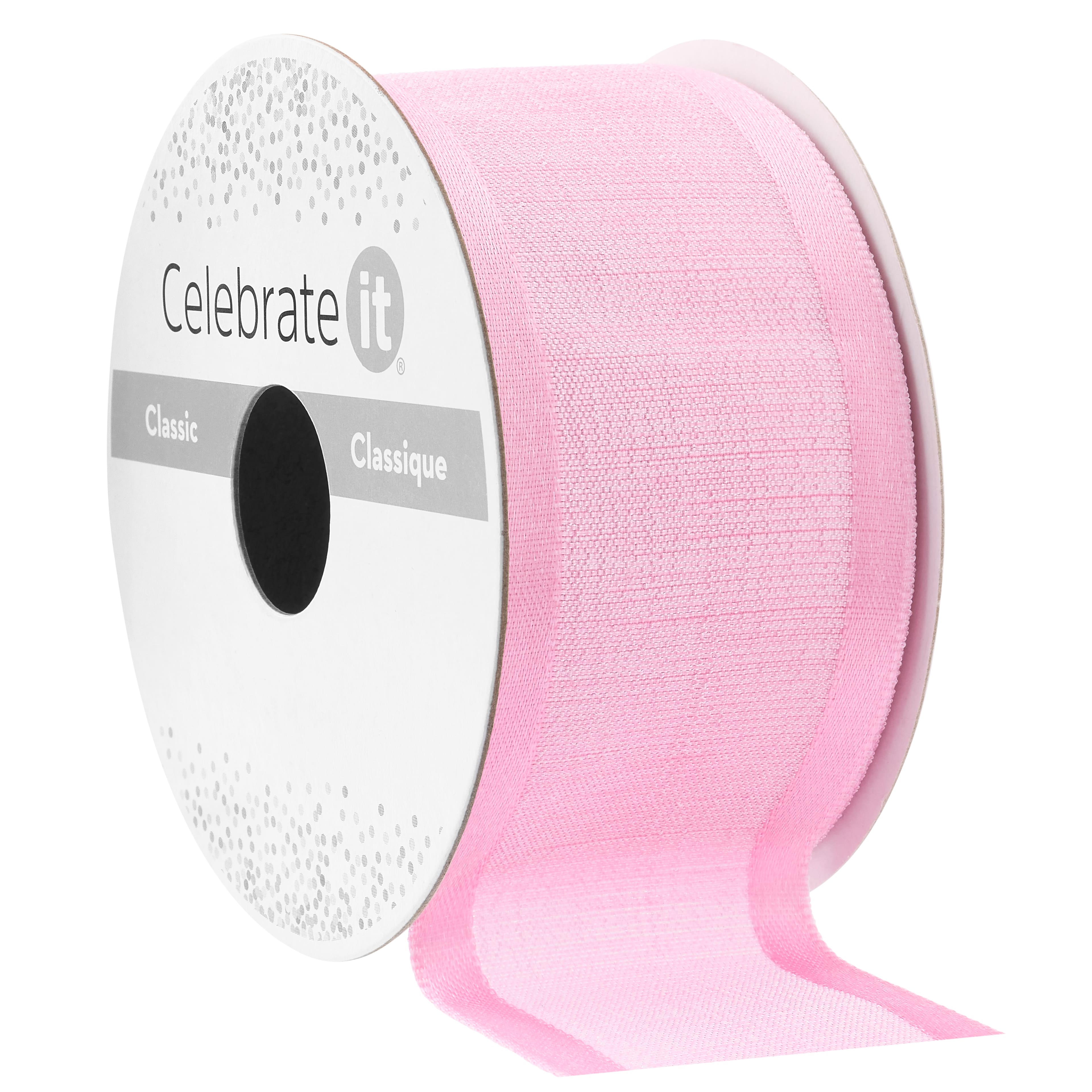 1.5" x 3yd. Sheer with Satin Edge Ribbon by Celebrate It® Classic
