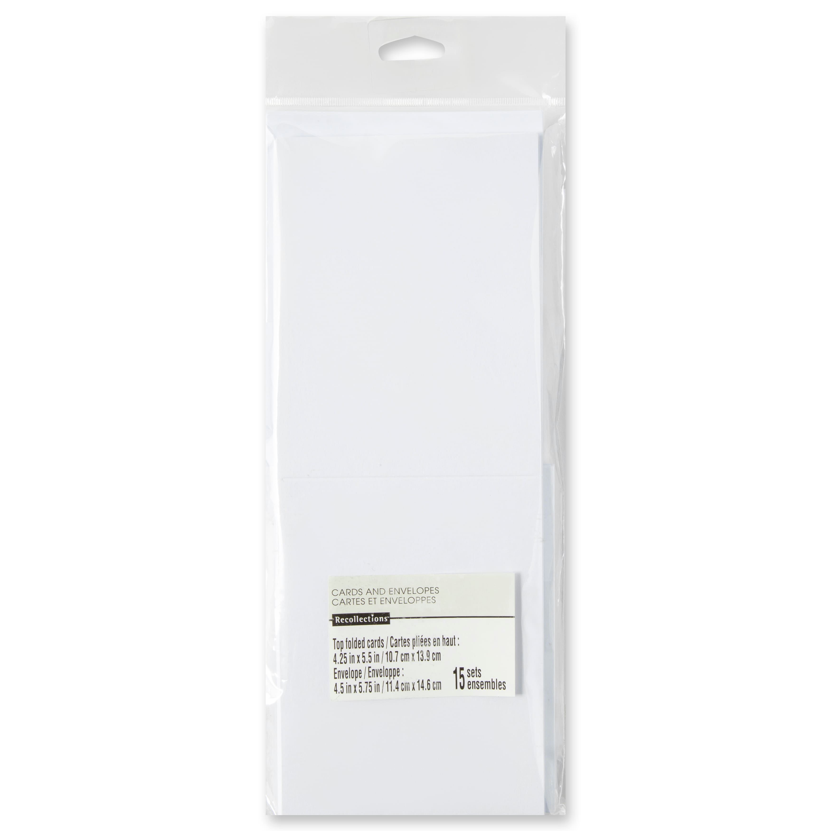 Top Folded Cards & Envelopes by Recollections™, 4.25" x 5.5"