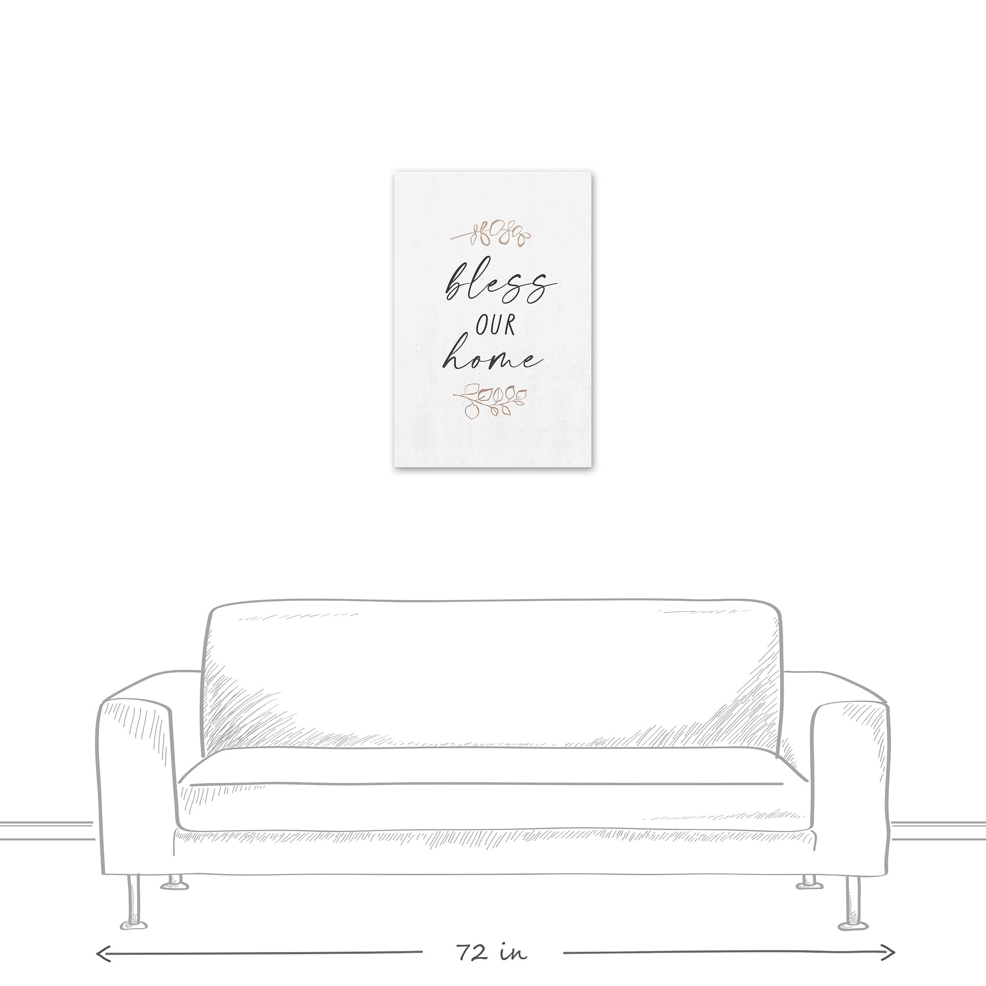 Bless This Home 20" x 30" Canvas Wall Art