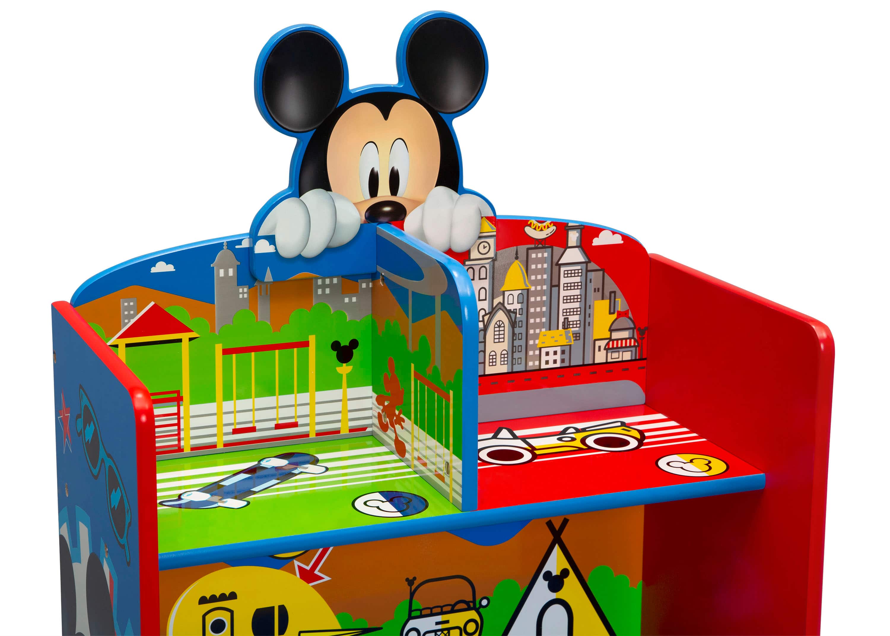 Disney® Mickey Mouse Wooden Playhouse 4-Shelf Bookcase