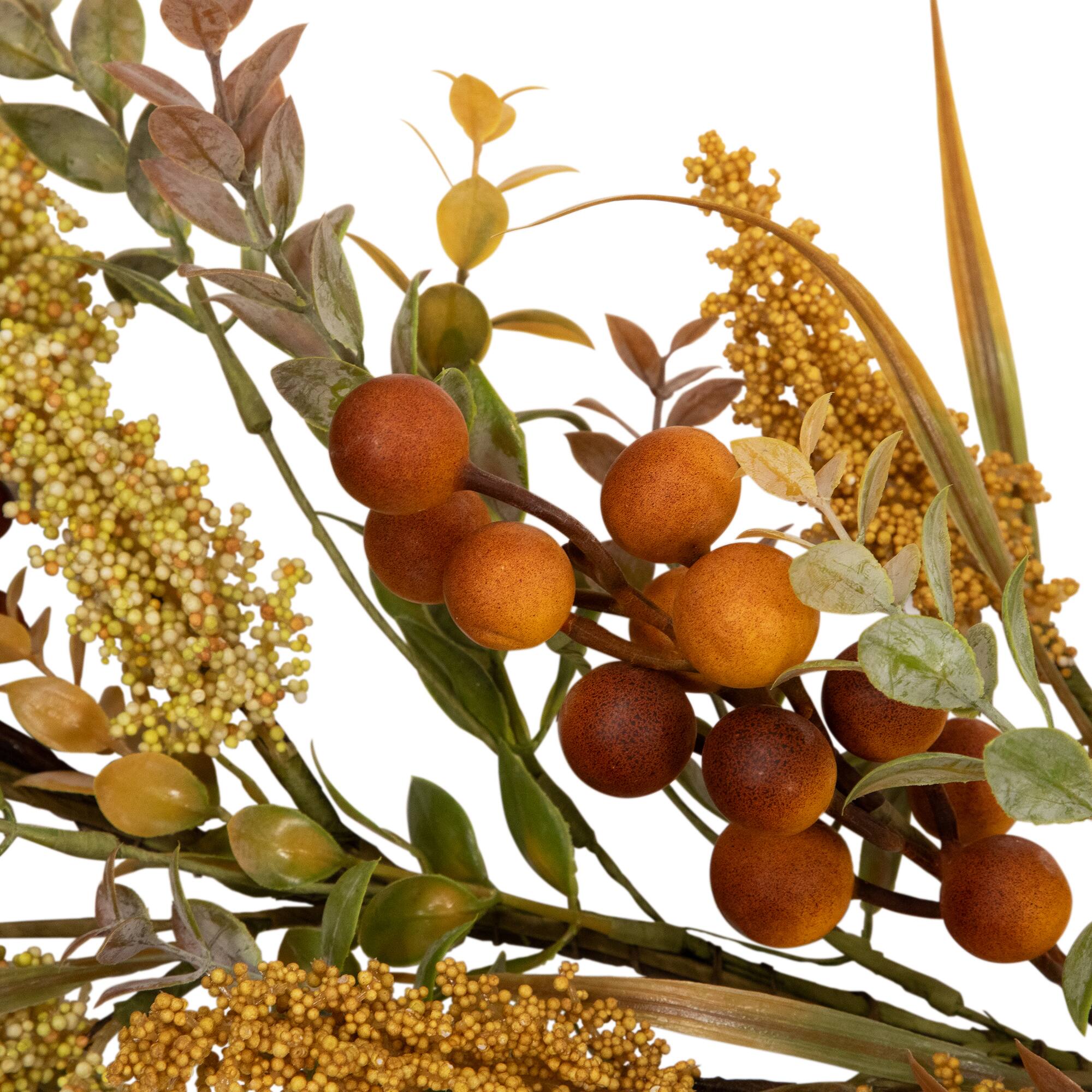 5ft. Real Touch&#x2122;&#xFE0F; Greenery &#x26; Berries Fall Harvest Garland