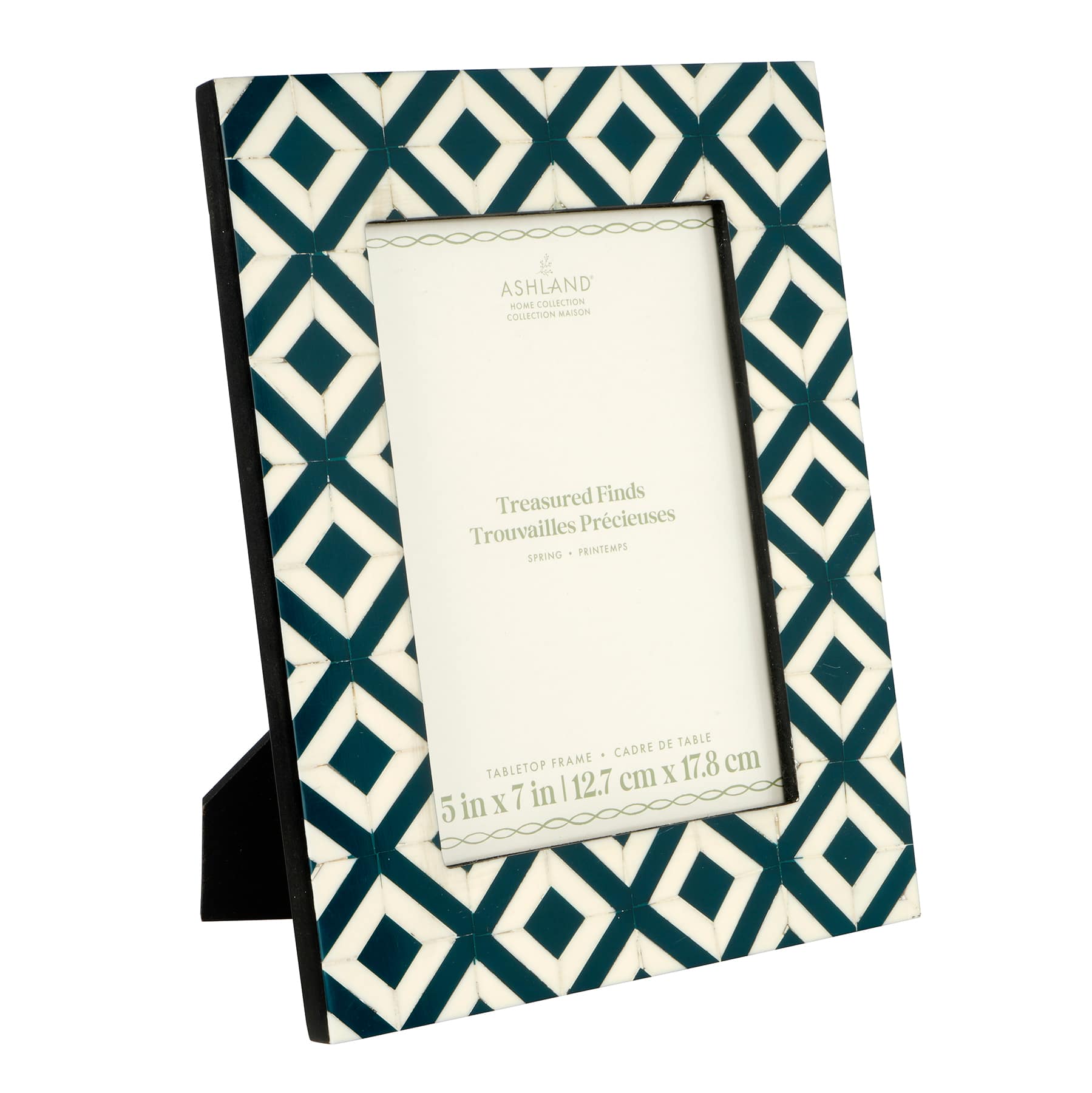 5" x 7" Blue & White Tile Tabletop Frame, Treasured Finds by Ashland®