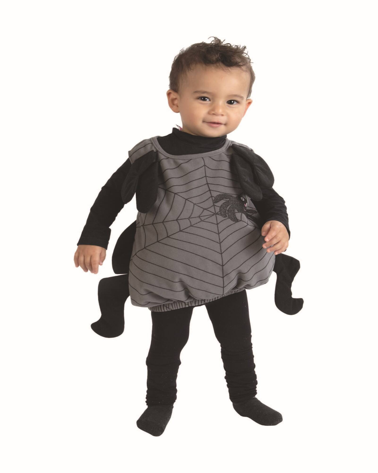 Small Gray &#x26; Black Baby Spider Toddler Costume