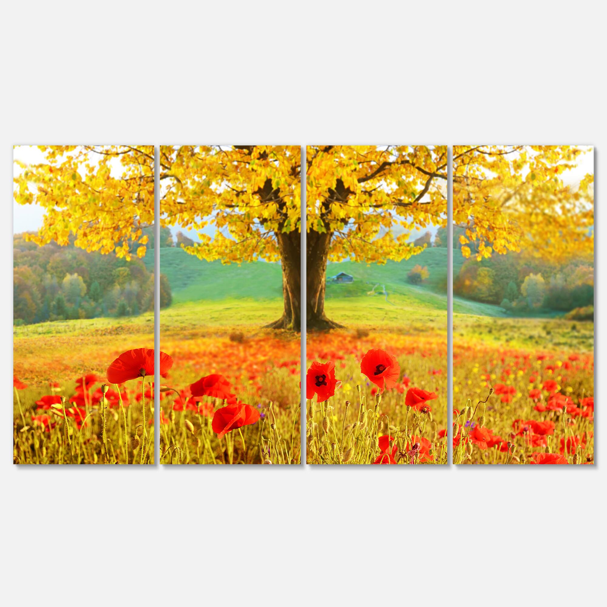 Designart - Beautiful Autumn Yellow Tree
