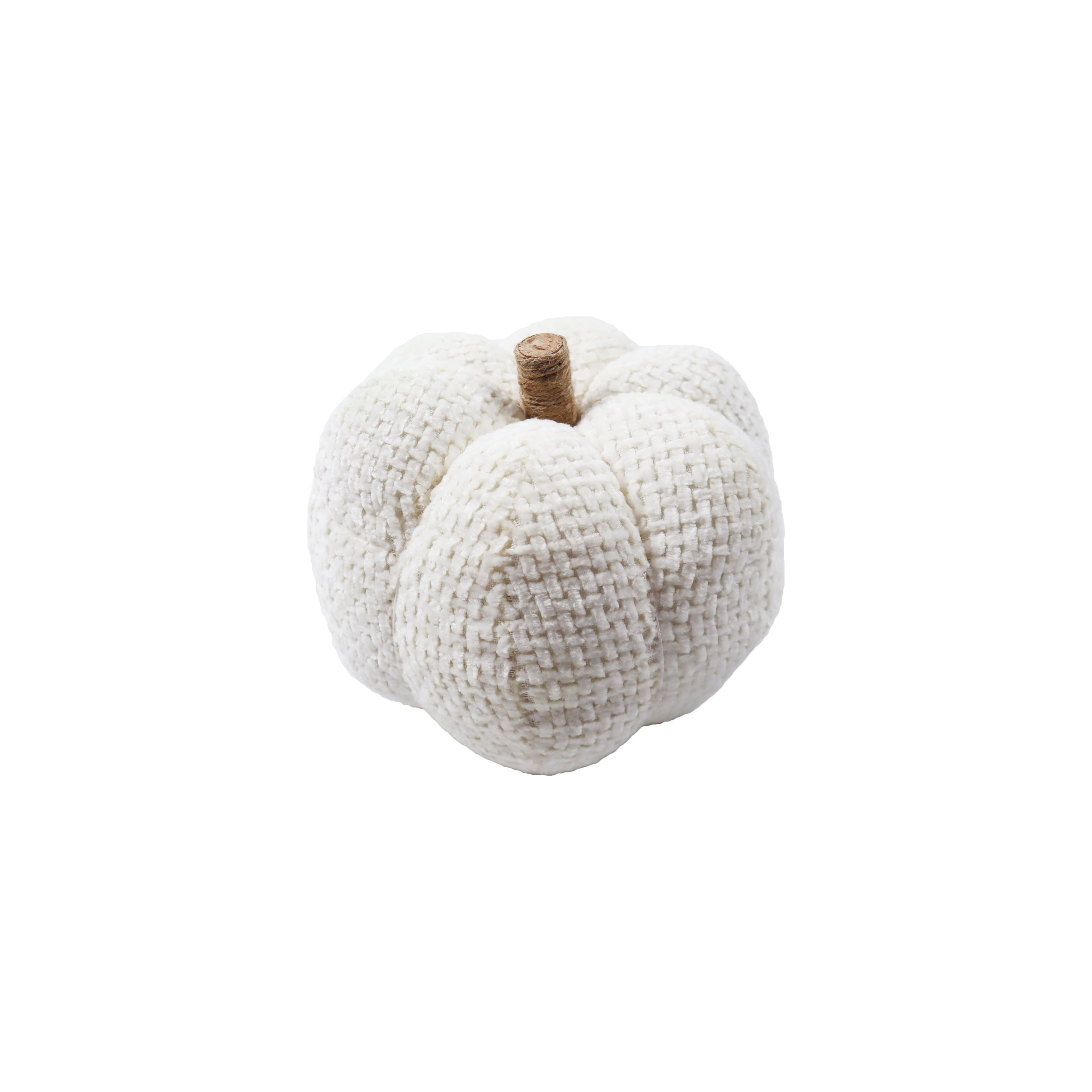 6&#x22; Soft Chenille Pumpkin Tabletop D&#xE9;cor by Ashland&#xAE;