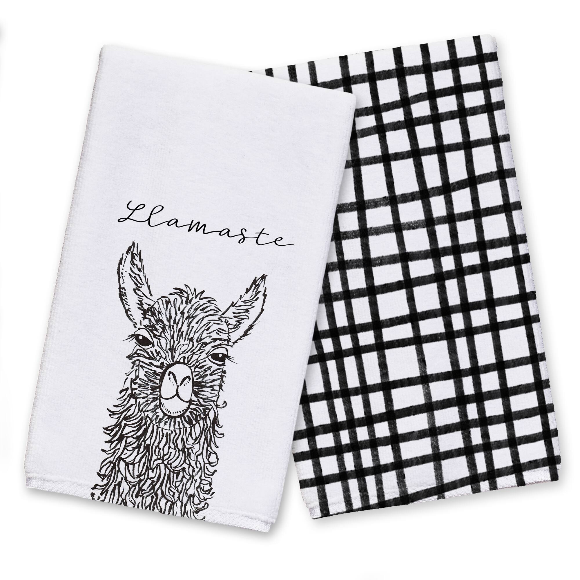 Sketch Llama Sweet Cheeks 16" x 25" Towel Set