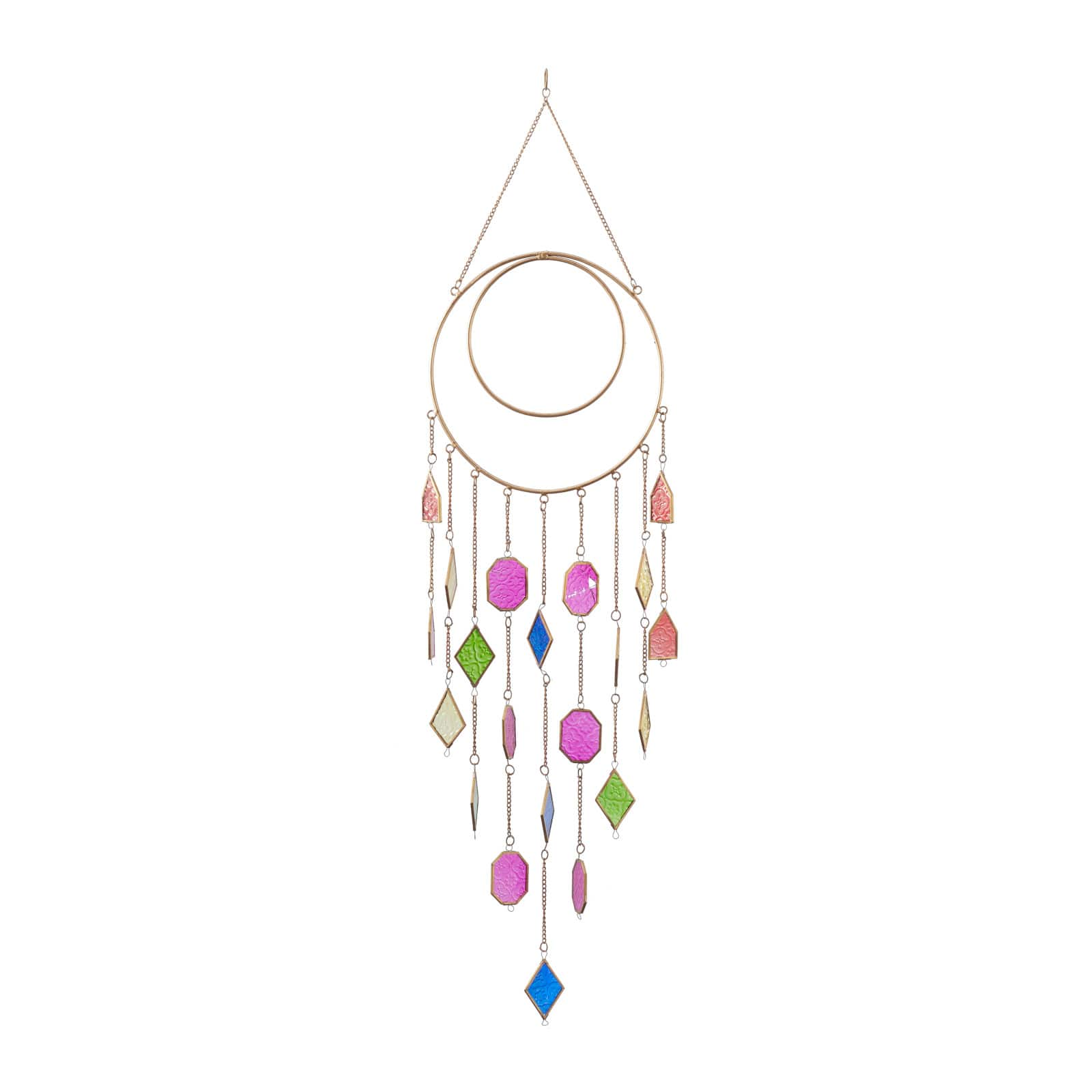 Multi Metal Contemporary Windchime, 49&#x22; x 12&#x22;