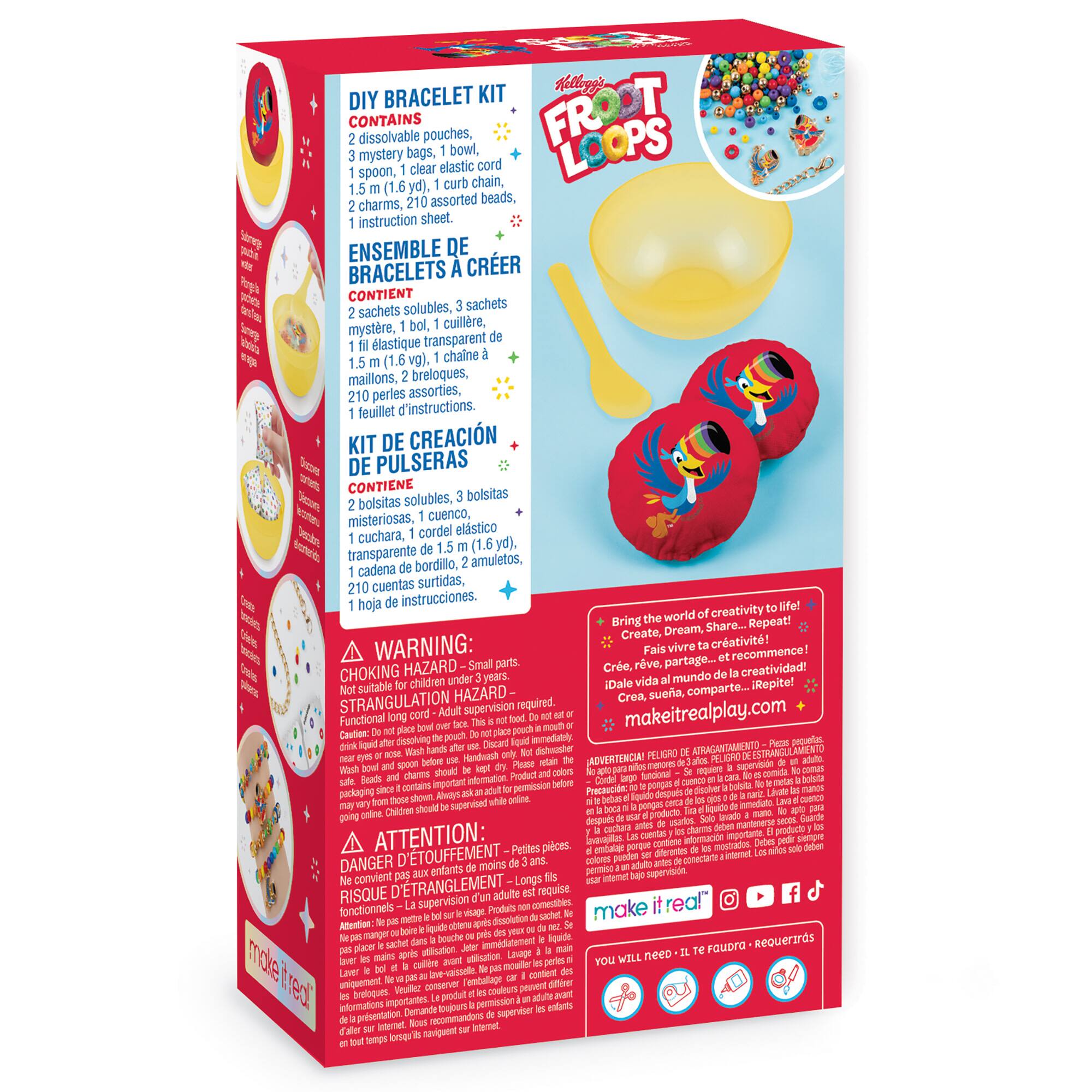 Make It Real&#x2122; Kellogg&#x27;s&#x2122; Cerealsly Cute Froot Loops&#x2122; DIY Bracelet Kit