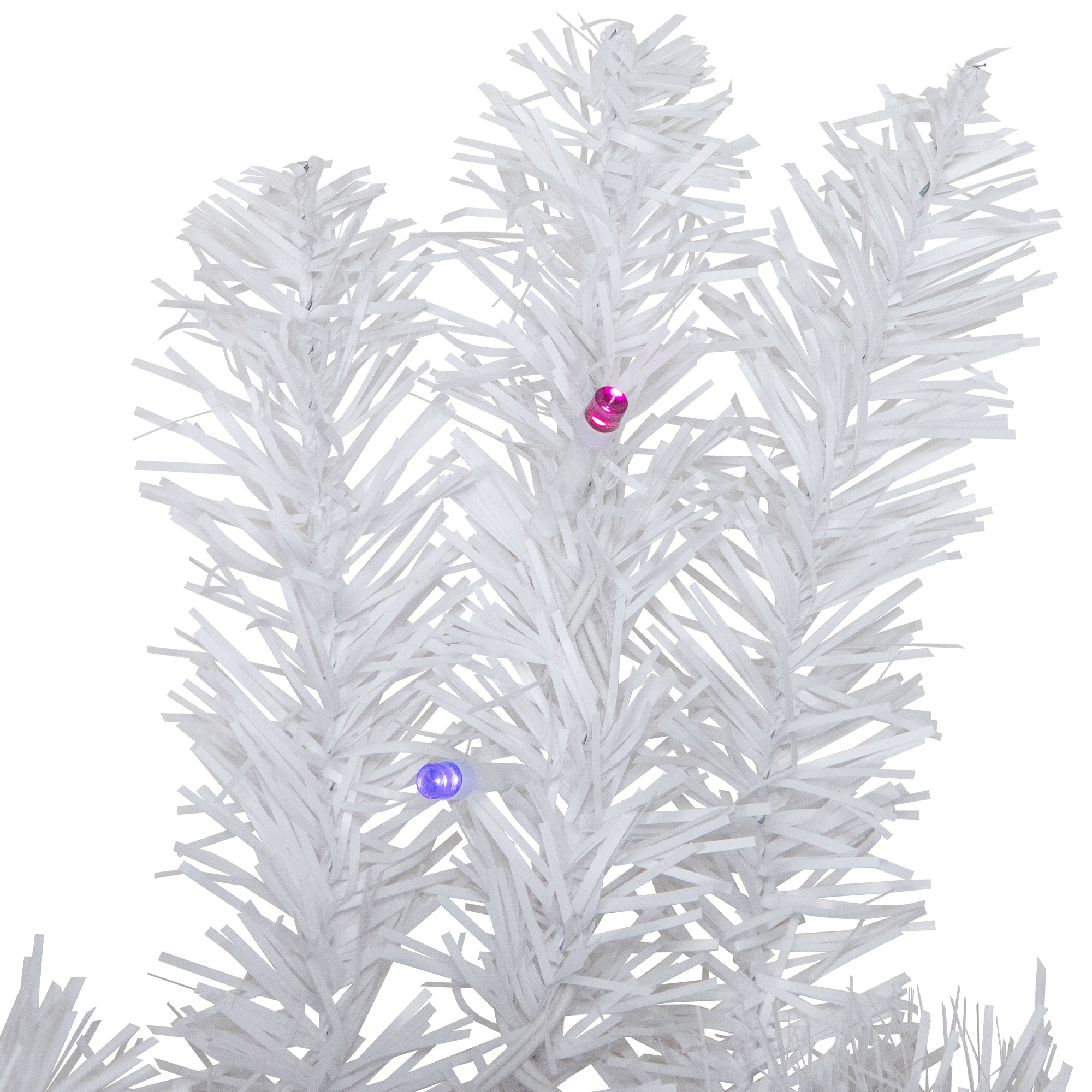 3ft. Pre-Lit White Pine Christmas Wreath, Multicolor LED Lights