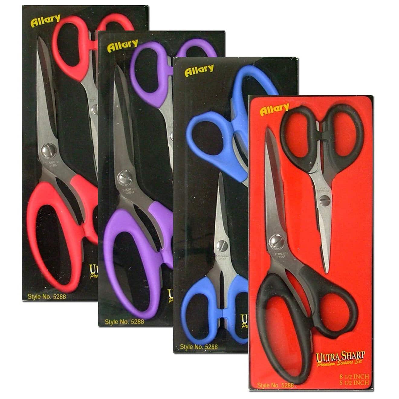 Allary Scissor Set - 2 Piece - Ultra Sharp 8.5-inch and 5.5-inch