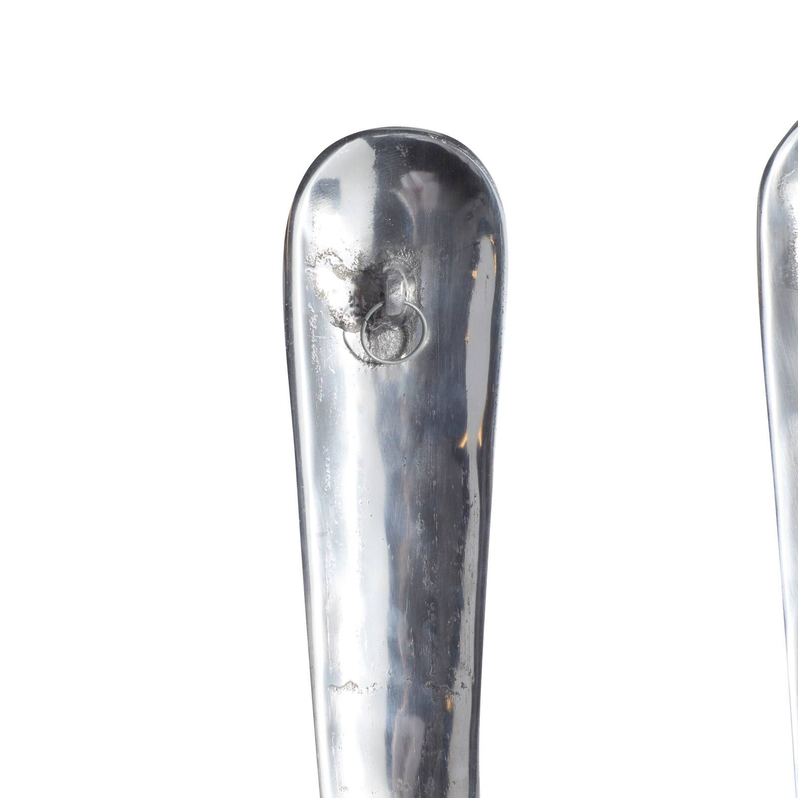 Silver Aluminum Utensils Wall Decor Set