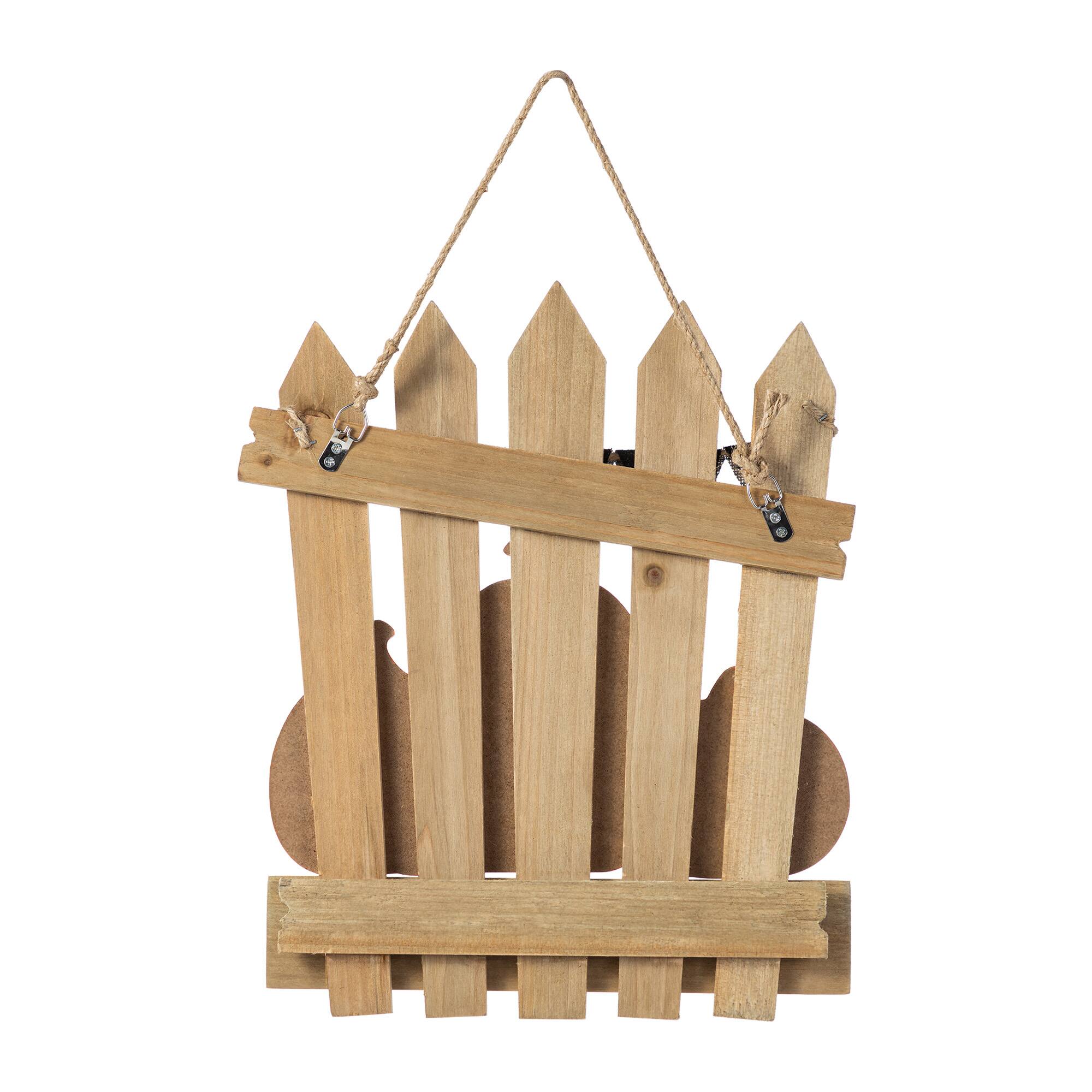 Glitzhome&#xAE; 14&#x22;H Halloween Wood Jack O Lantern Door Hanger