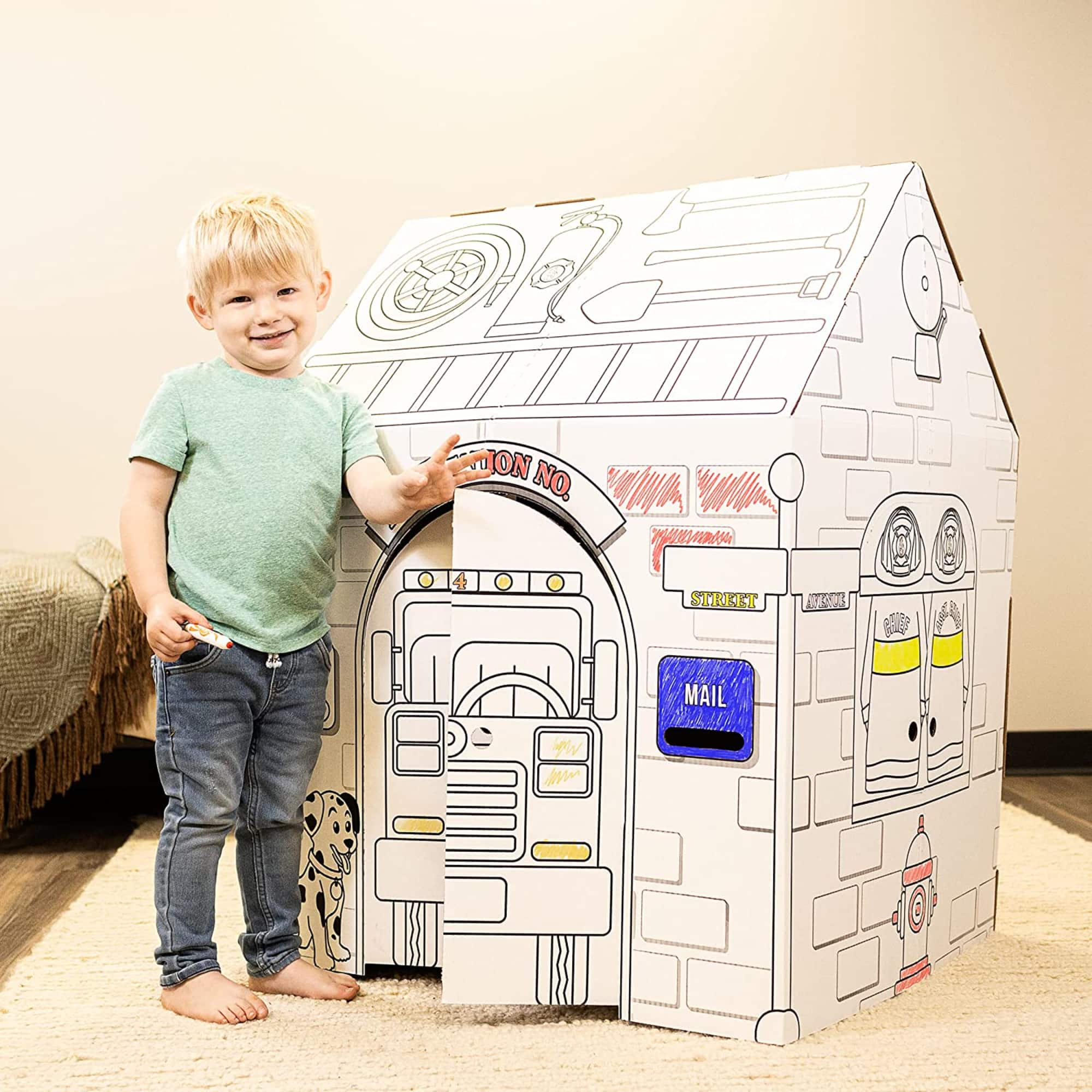 Michaels cheap cardboard playhouse