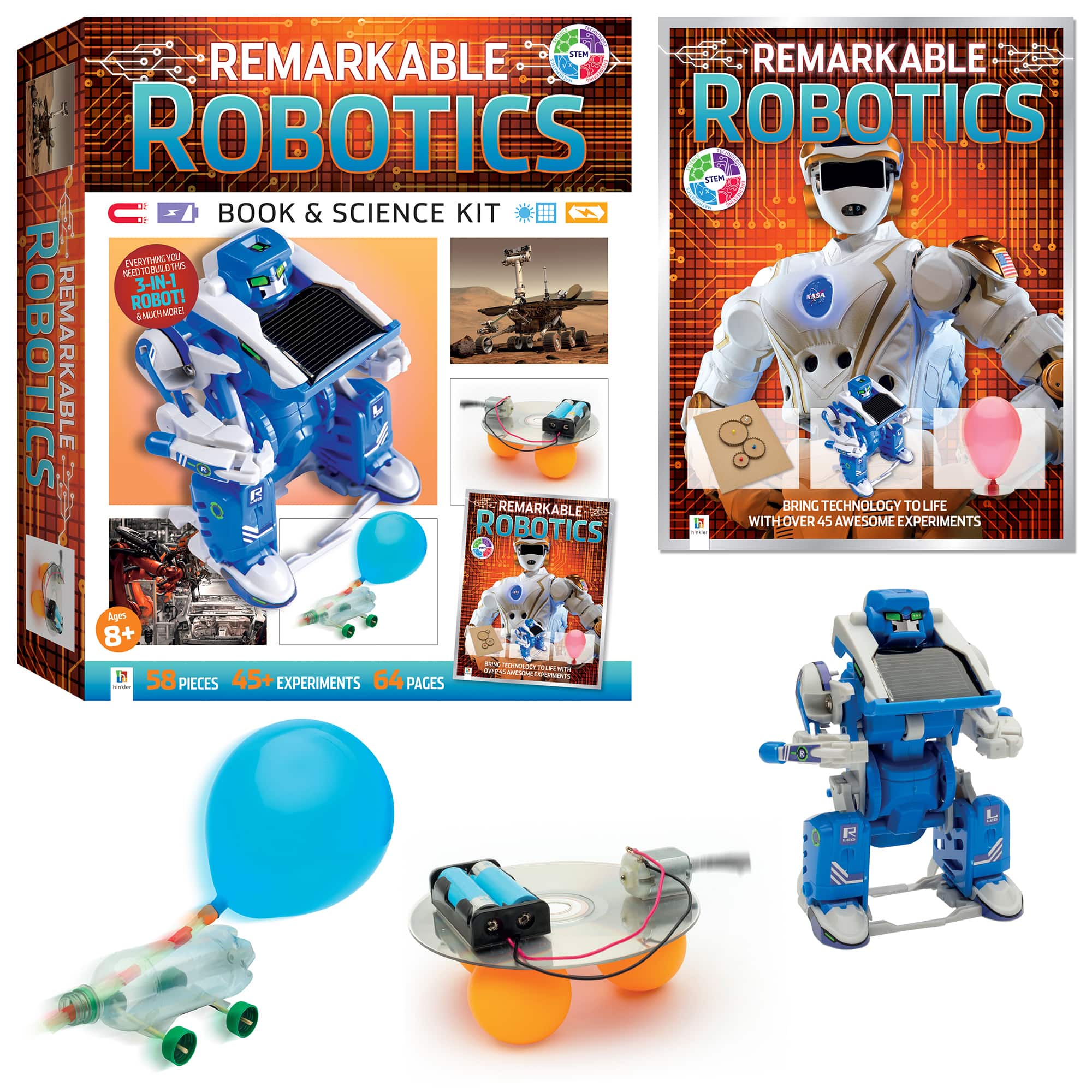 Hinkler Curious Universe&#x2122; Remarkable Robotics Book &#x26; Science Kit
