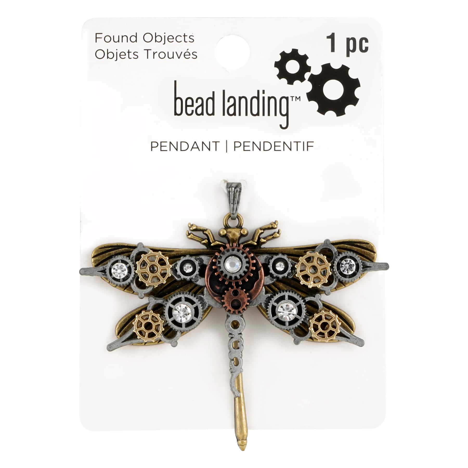 Found Objects Dragonfly Pendant by Bead Landing&#x2122;