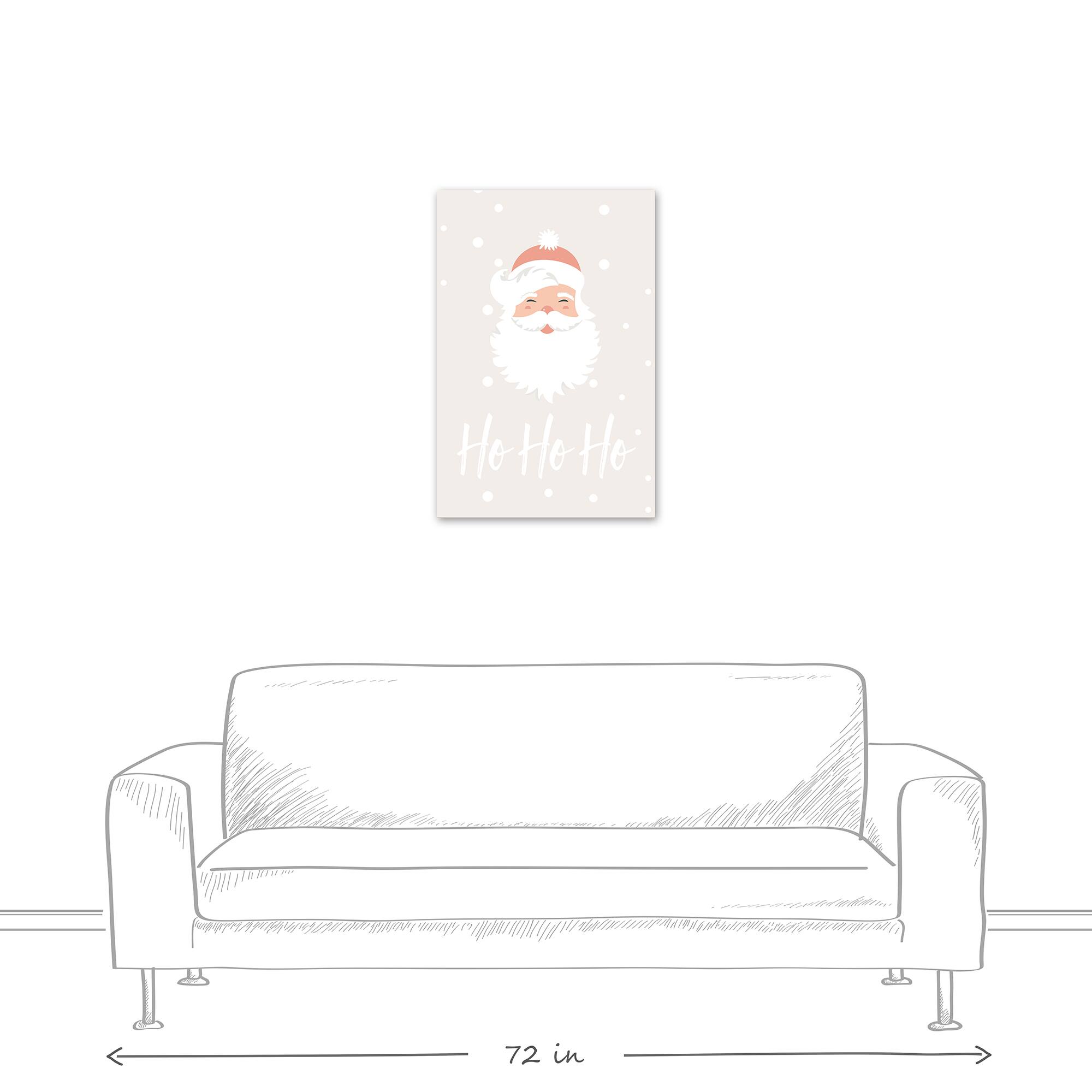 Ho Ho Ho Santa 20x30 Canvas Wall Art