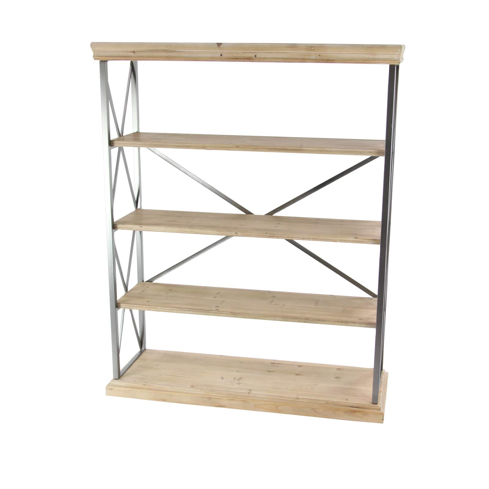 Brown Wood Industrial Shelving Unit, 60 