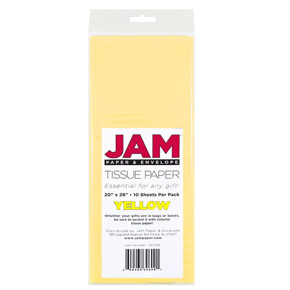 JAM Paper 20" x 26" Tissue Paper, 2 Packs of 10 Sheets