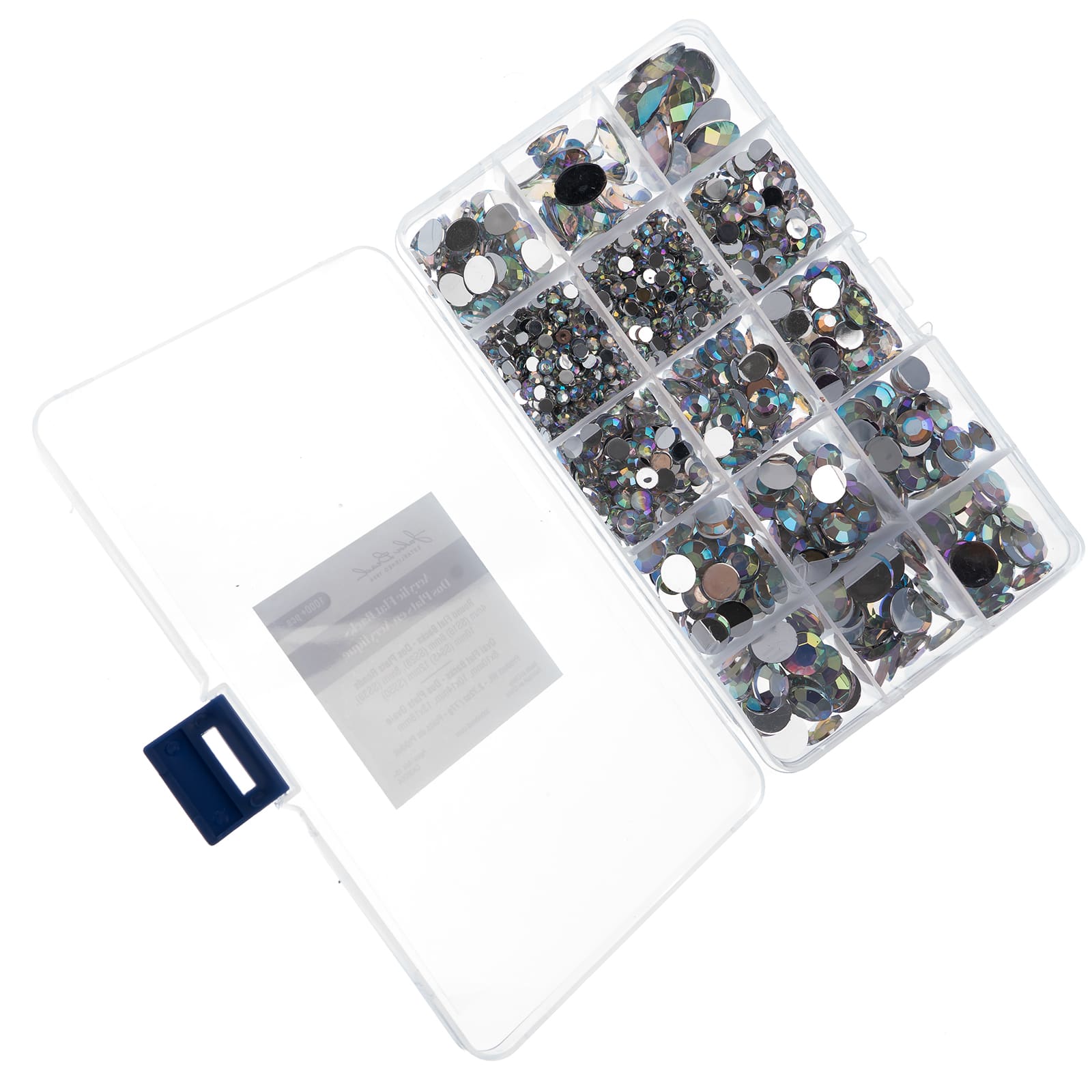 John Bead Round &#x26; Oval Acrylic Flatback Rhinestones in Box