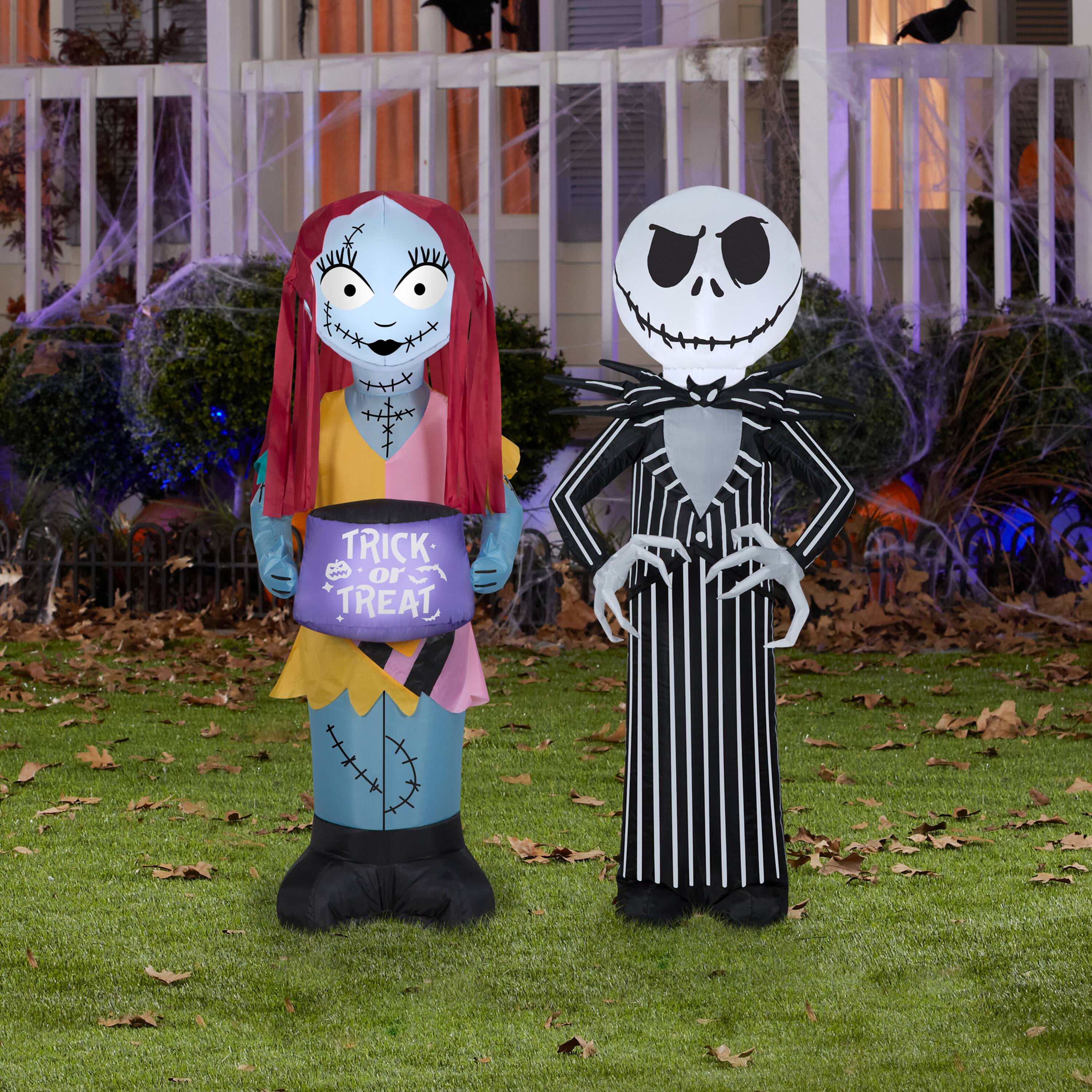3.5ft. Airblown® Inflatables Halloween Disney® Jack Skellington & Sally