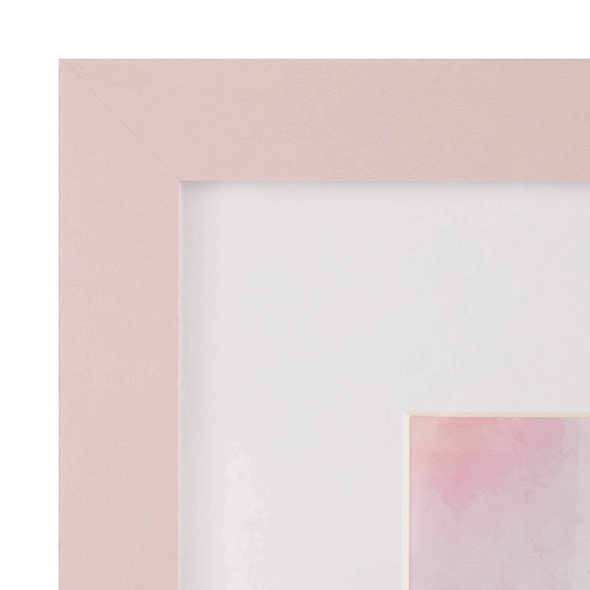 Pink Linear 4&#x22; x 6&#x22; Frame with Mat, Simply Essentials&#x2122; by Studio D&#xE9;cor&#xAE;