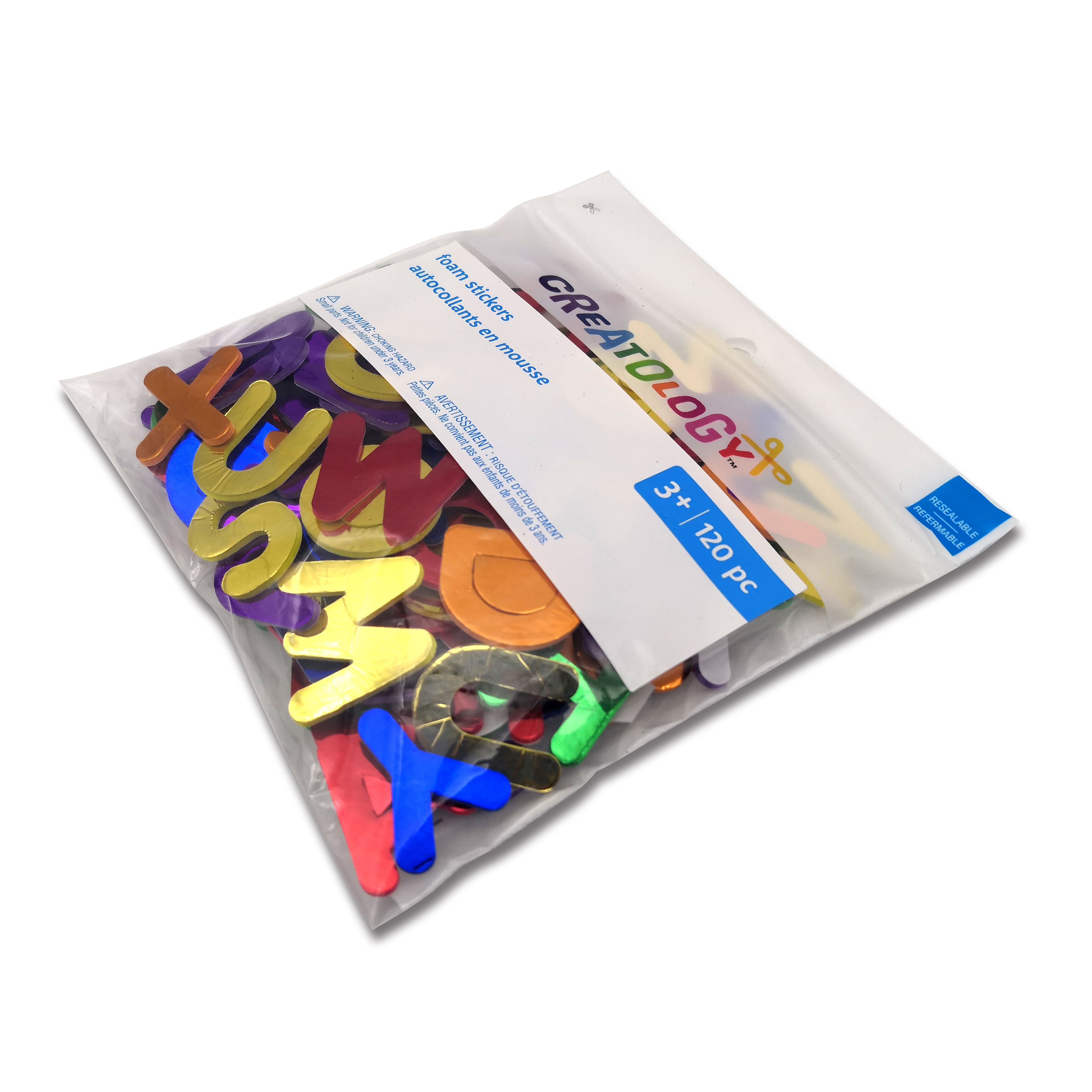 Metallic Foam Alphabet Stickers by Creatology™