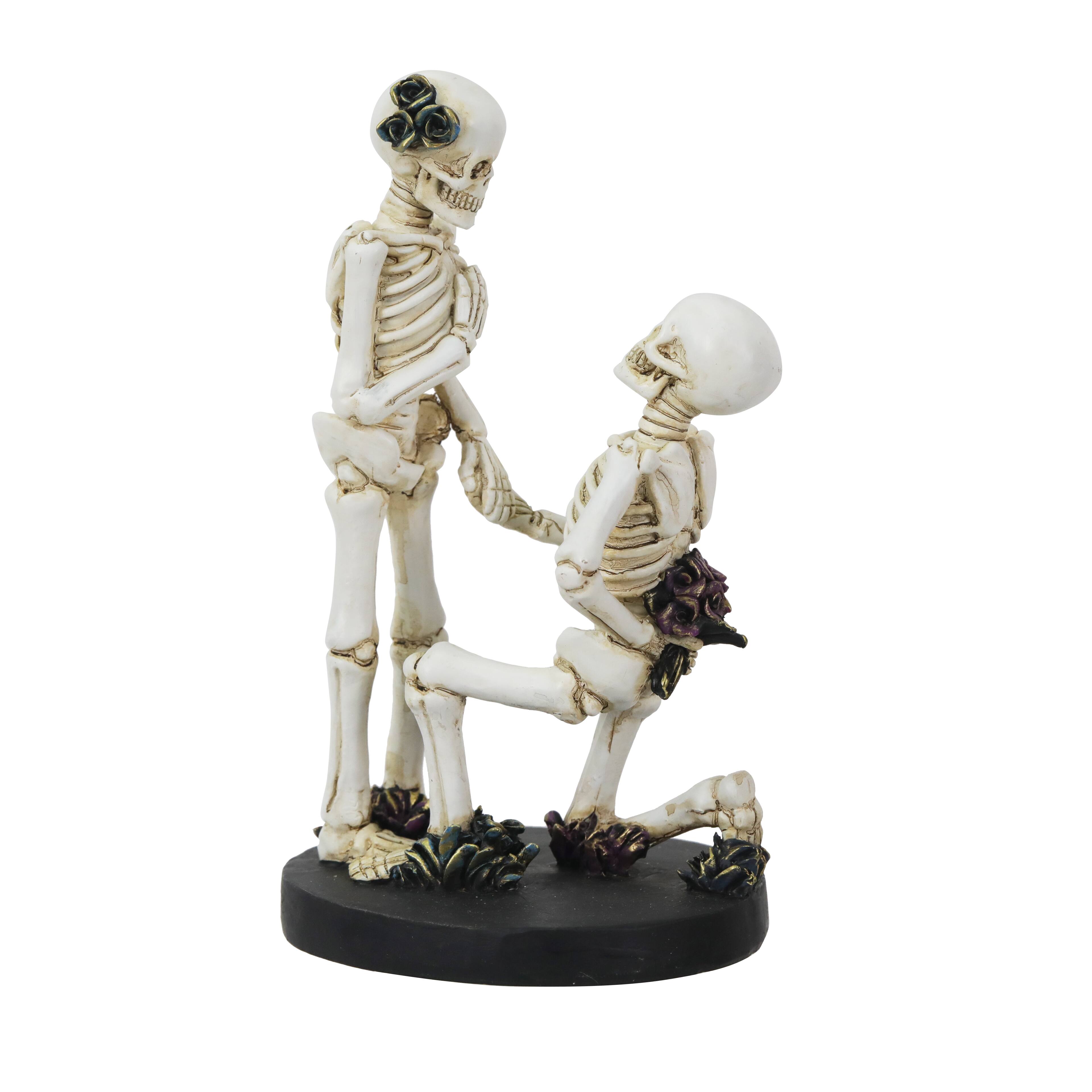 7.25" Skeleton Man Proposing Tabletop Décor by Ashland®