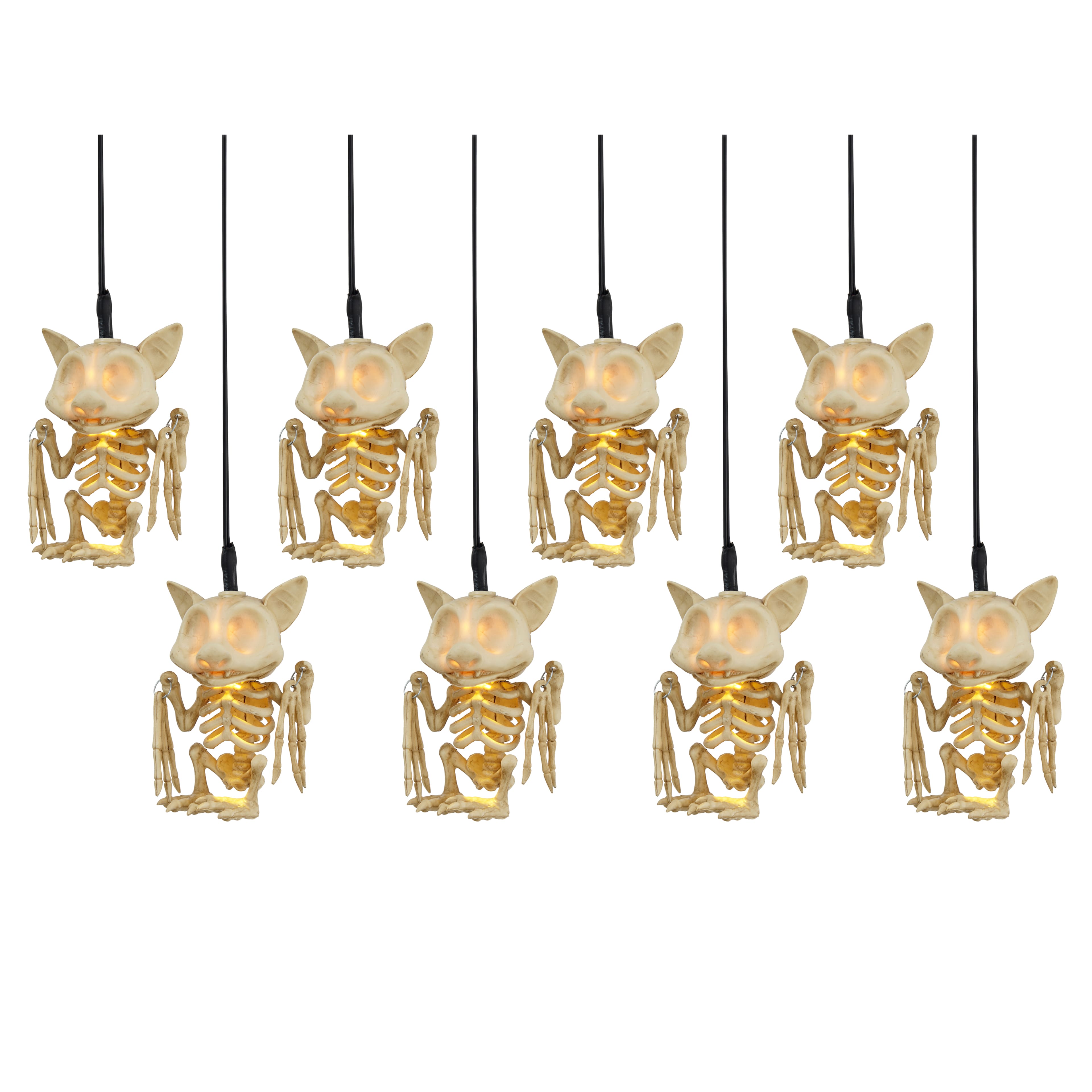 8ct. Skeleton Bats Icon LED String Lights by Ashland®