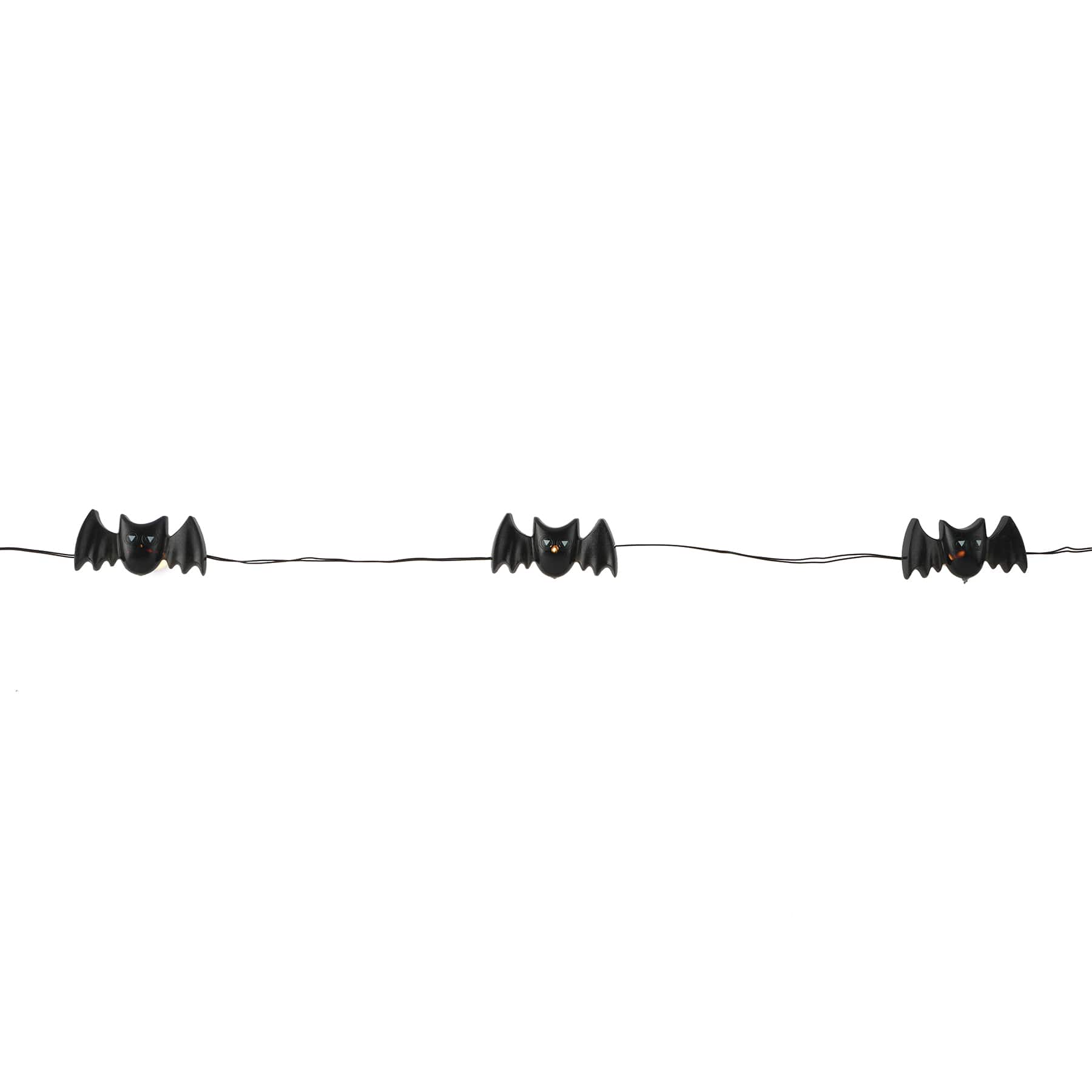 18ct. Warm White LED Black Bat Icon String Lights by Ashland&#xAE;
