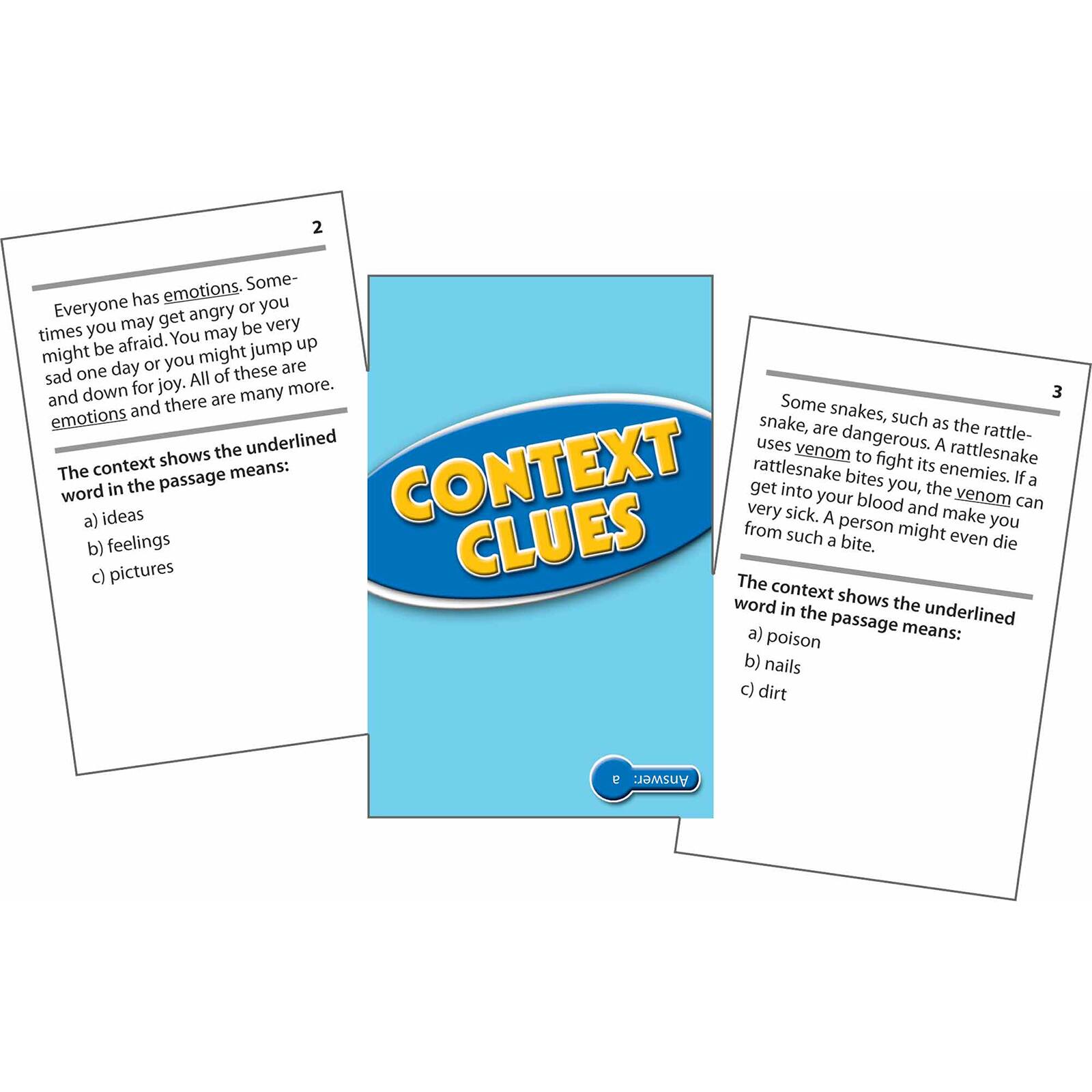 Edupress&#xAE; Context Clues Practice Cards, Levels 3.5-5.0