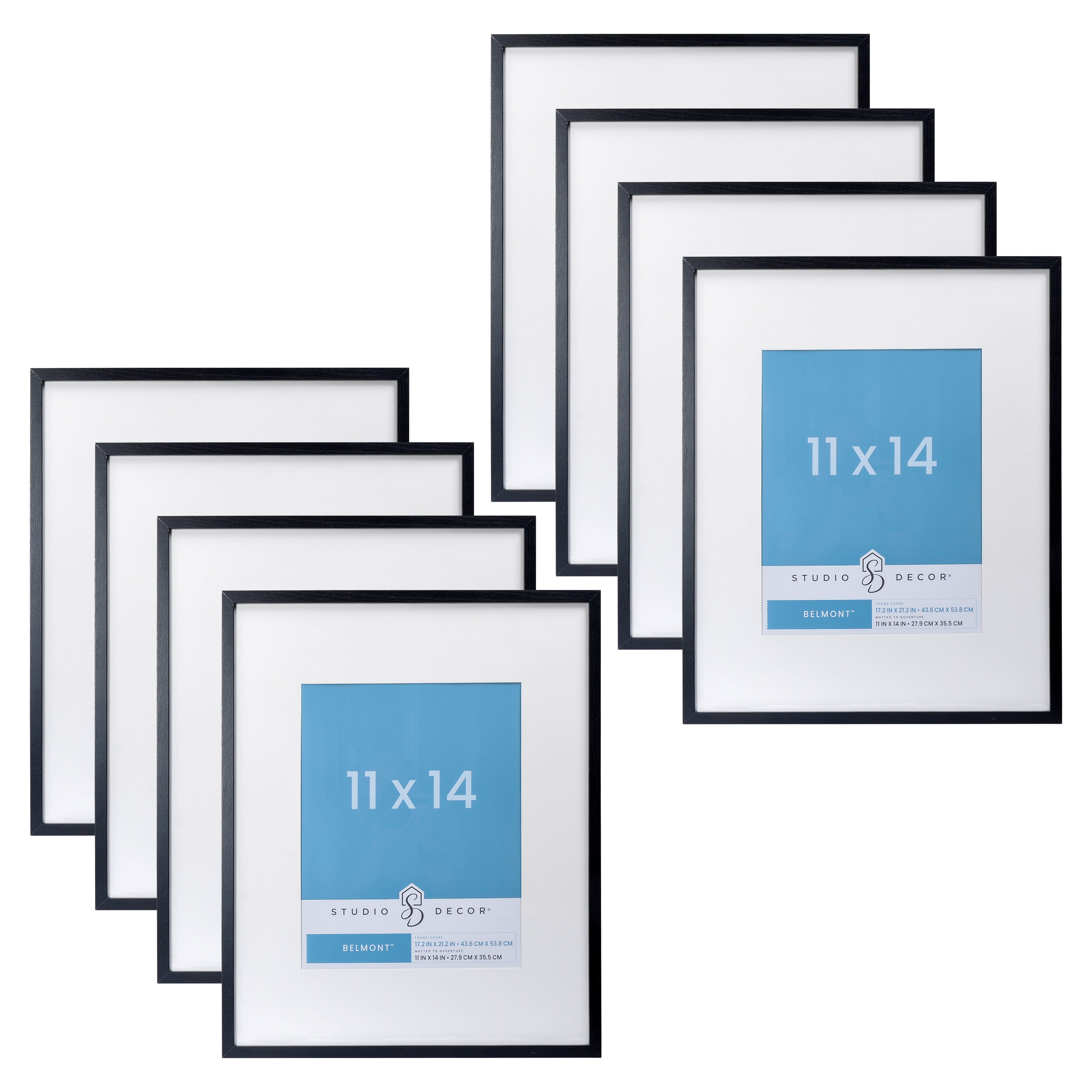 8 Pack: Narrow Belmont Frame with Mat by Studio Décor®