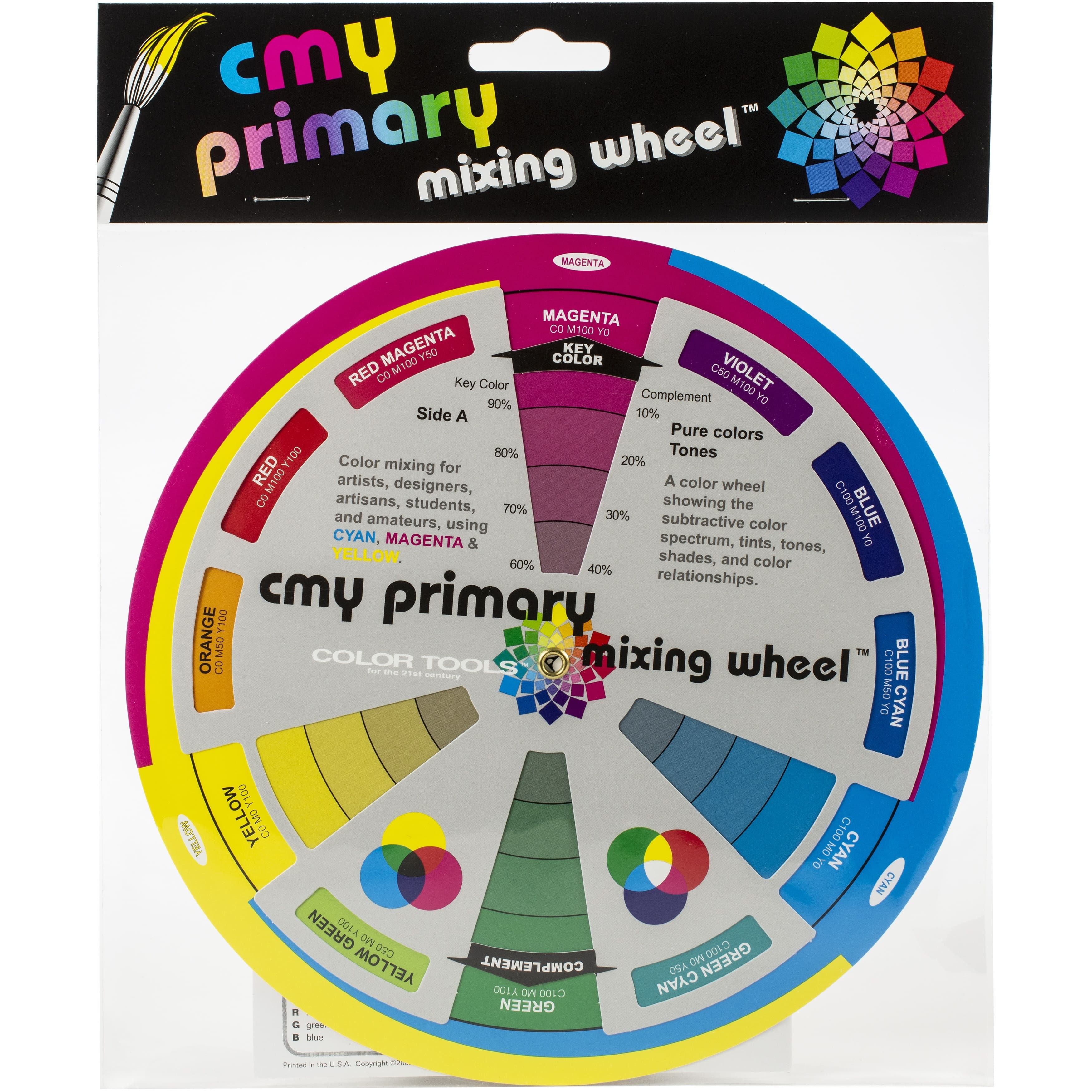 CMY Primary Mixing Wheel&#x2122; with Workbook
