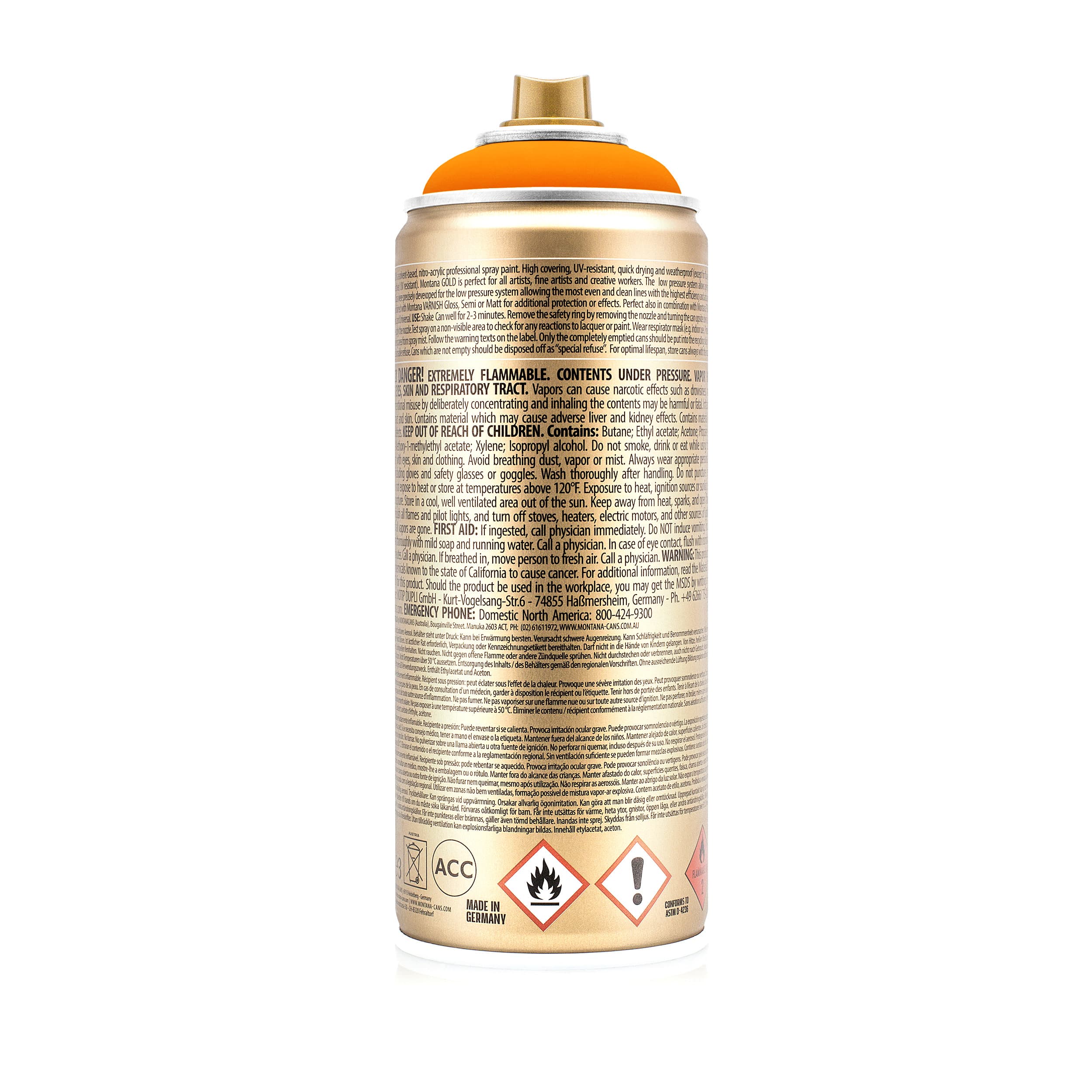 Montana&#x2122; Cans GOLD Flash Color Spray Paint, 400mL