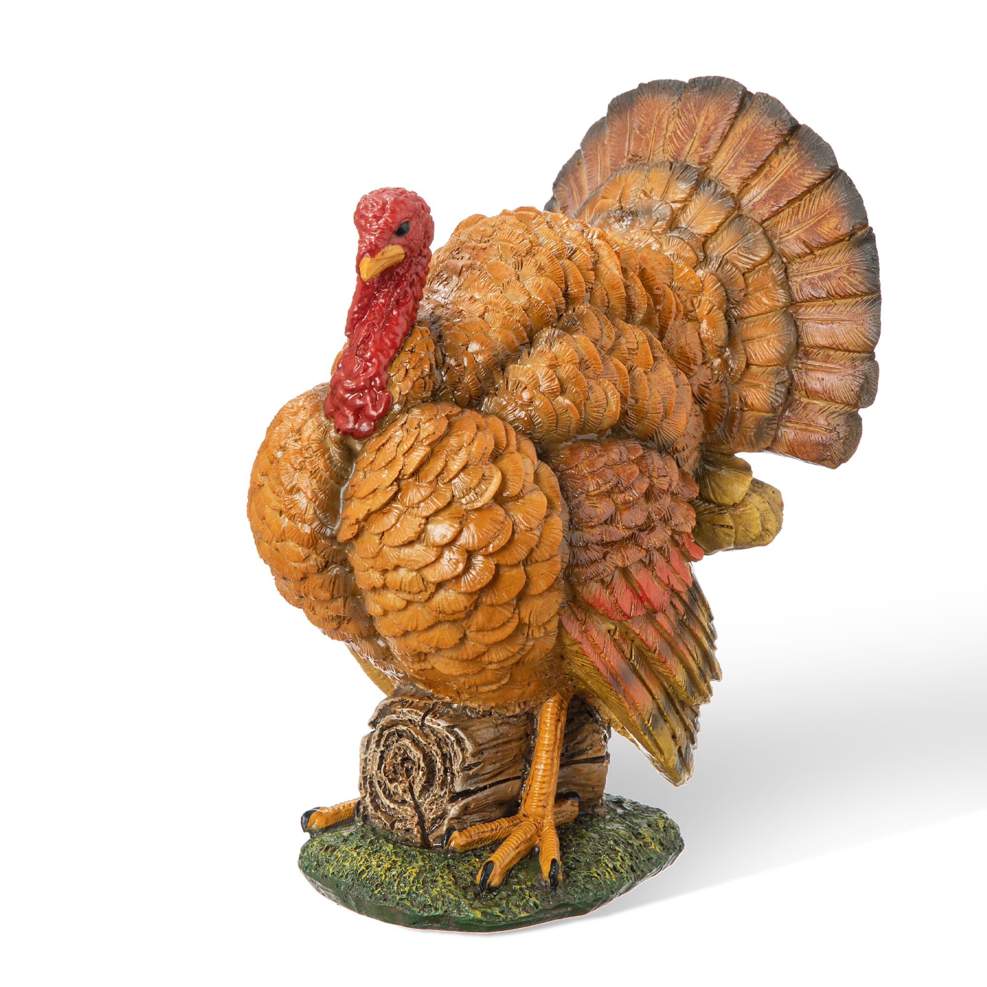 Glitzhome&#xAE; 9.5&#x22; Thanksgiving Resin Turkey Table D&#xE9;cor