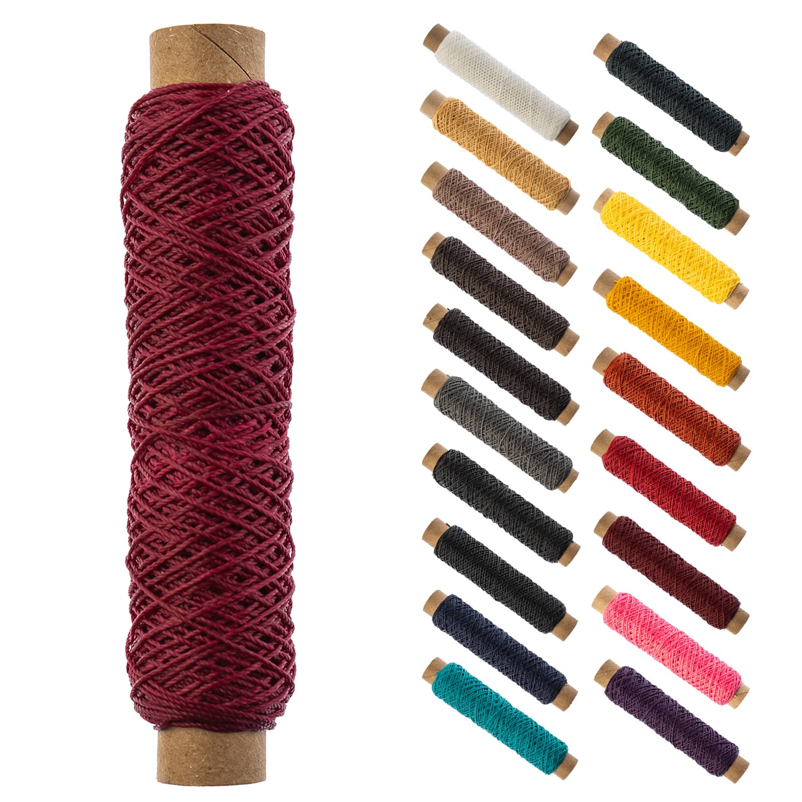 Gudebrod 0.018" 3 Ply Waxed Thread Bobbin, 75ft.