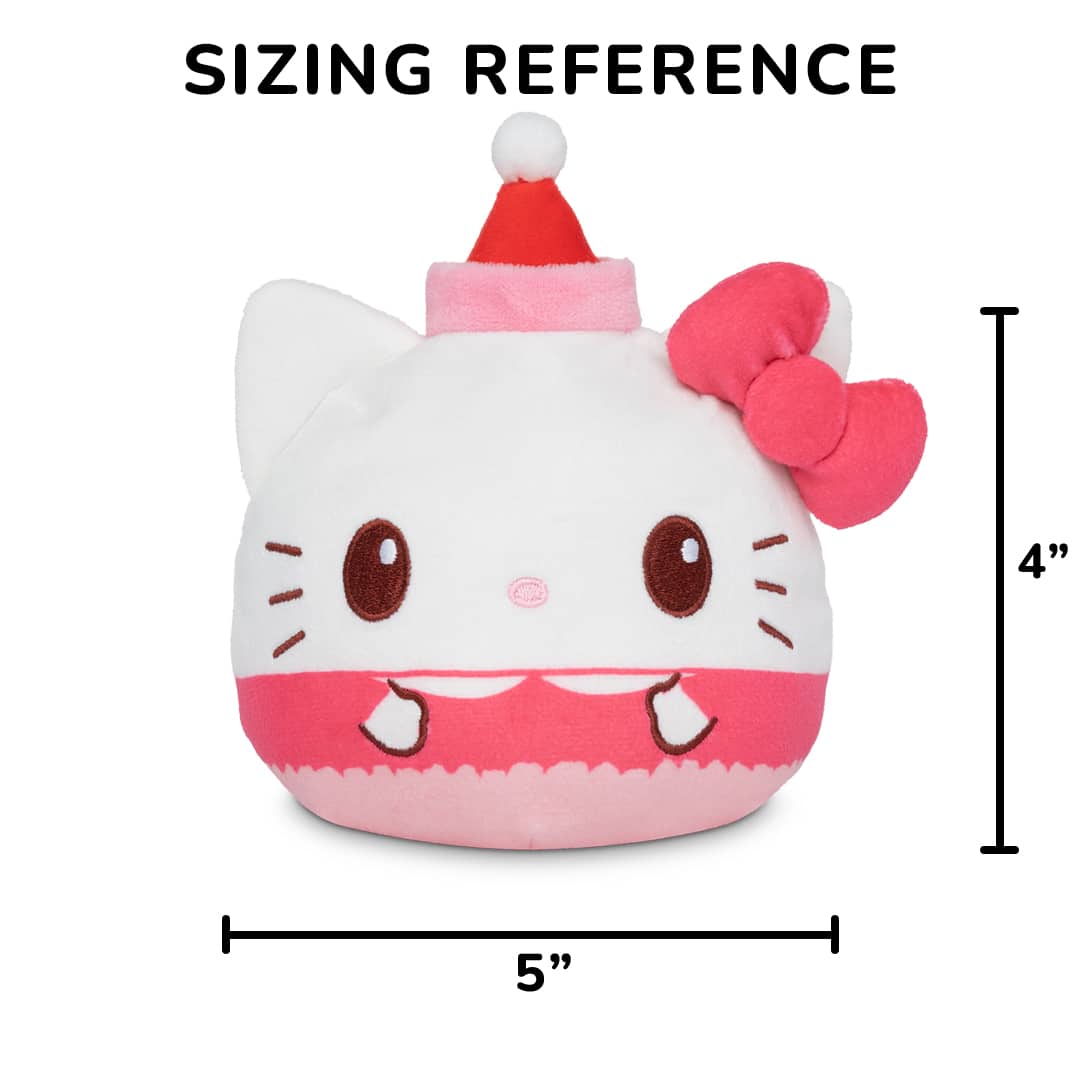 4&#x22; Hello Kitty&#xAE; Present &#x26; Hat Holiday Reversible Plushie